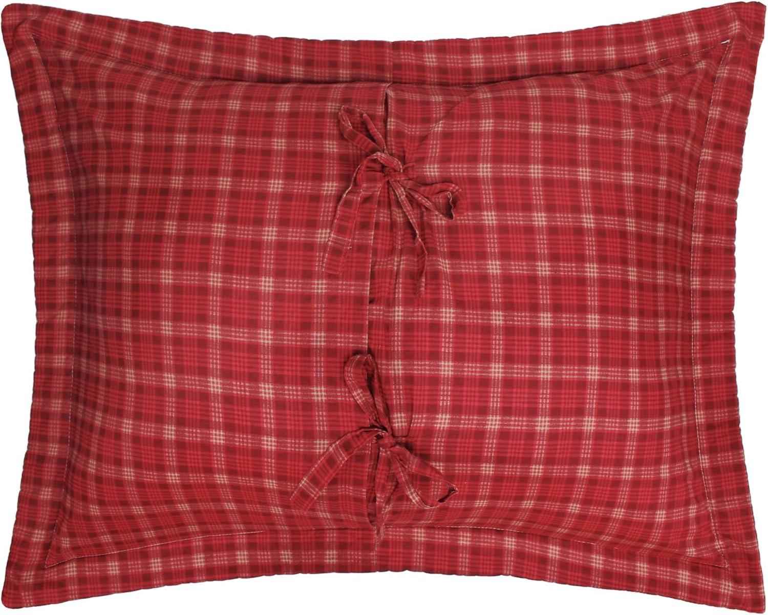 Greenland Home Fashion Oxford Ultra Comfortable Moisture Wicking Pillow Sham Red