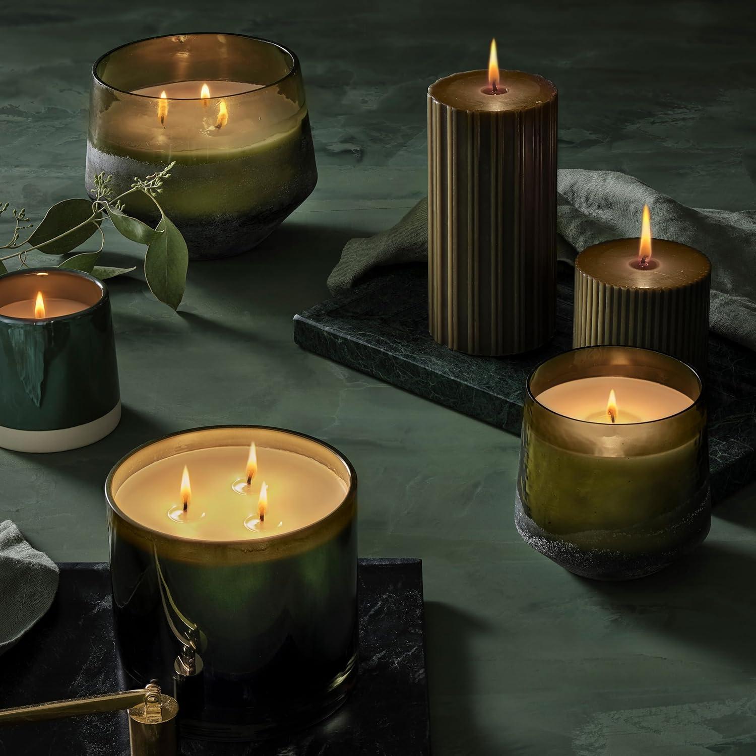 ILLUME Noble Holiday Baltic Glass Candle, Balsam & Cedar