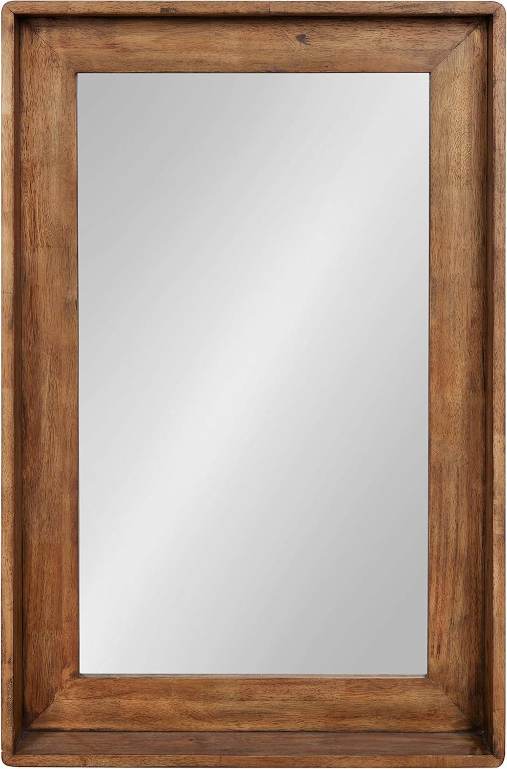 Basking Decorative Wall Mirror with Shelf - Kate & Laurel All Things Decor