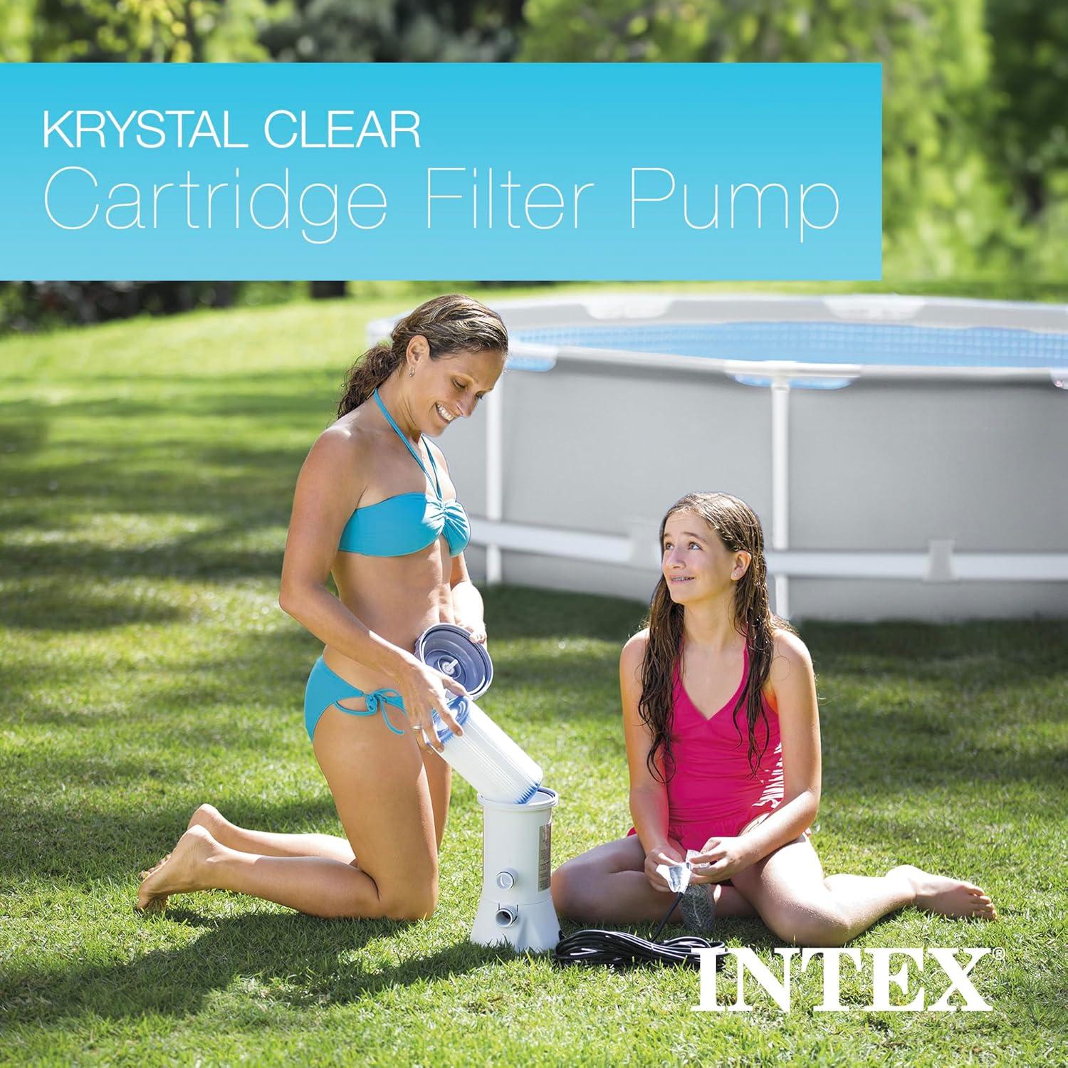 Intex 2500 GPH Swimming Pool Filter Pump & Type B Replacement Filter Cartridge