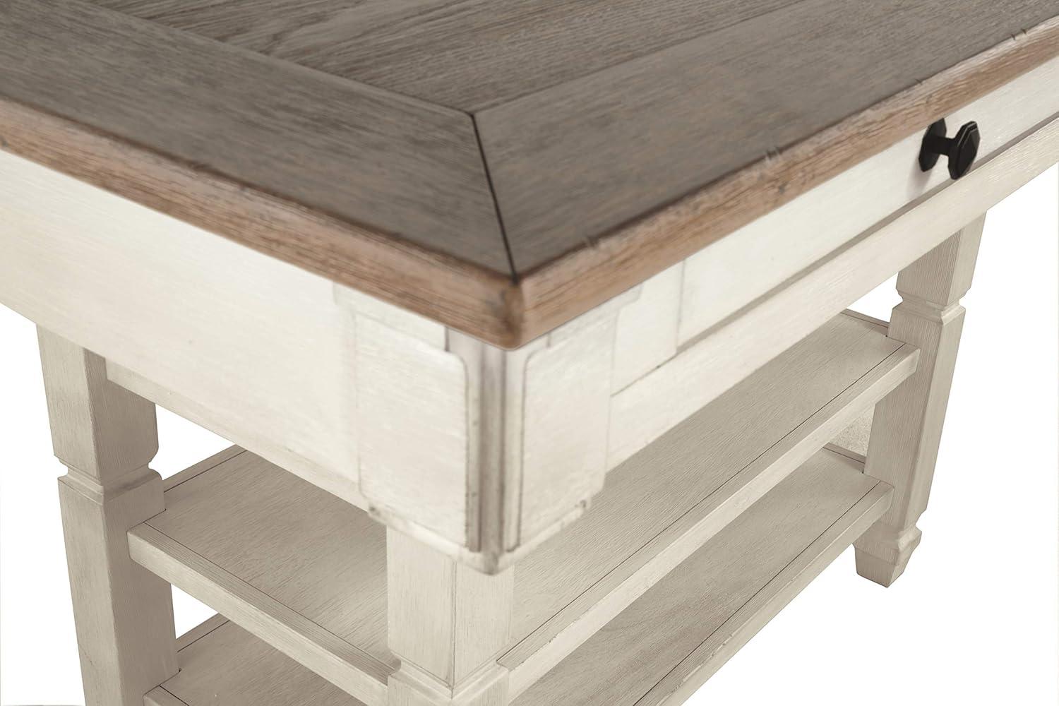 Ashley Bolanburg Engineered Wood Counter Height Dining Table in Two-Tone