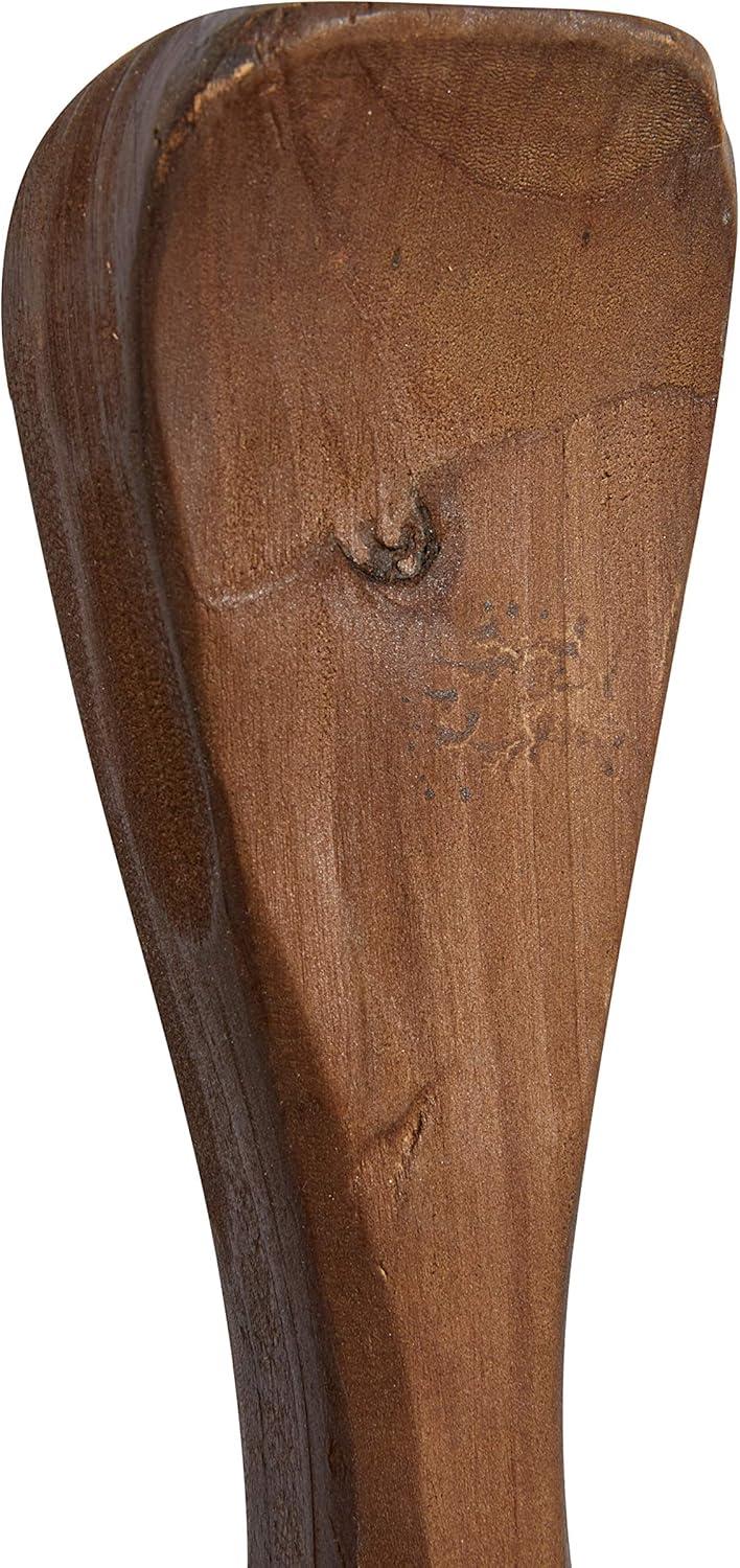 DecMode Multi Colored Wood Novelty Canoe Oar Paddle Wall Decor with Arrow and Stripe Patterns (2 Count)