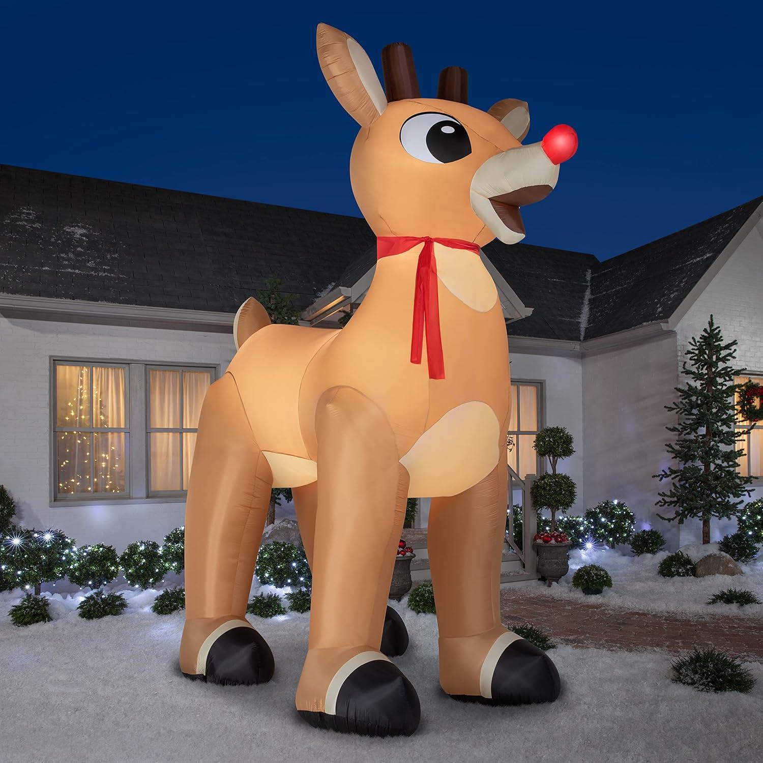 Airblown-Standing Rudolph w/Scarf-Colossal-Rudolph