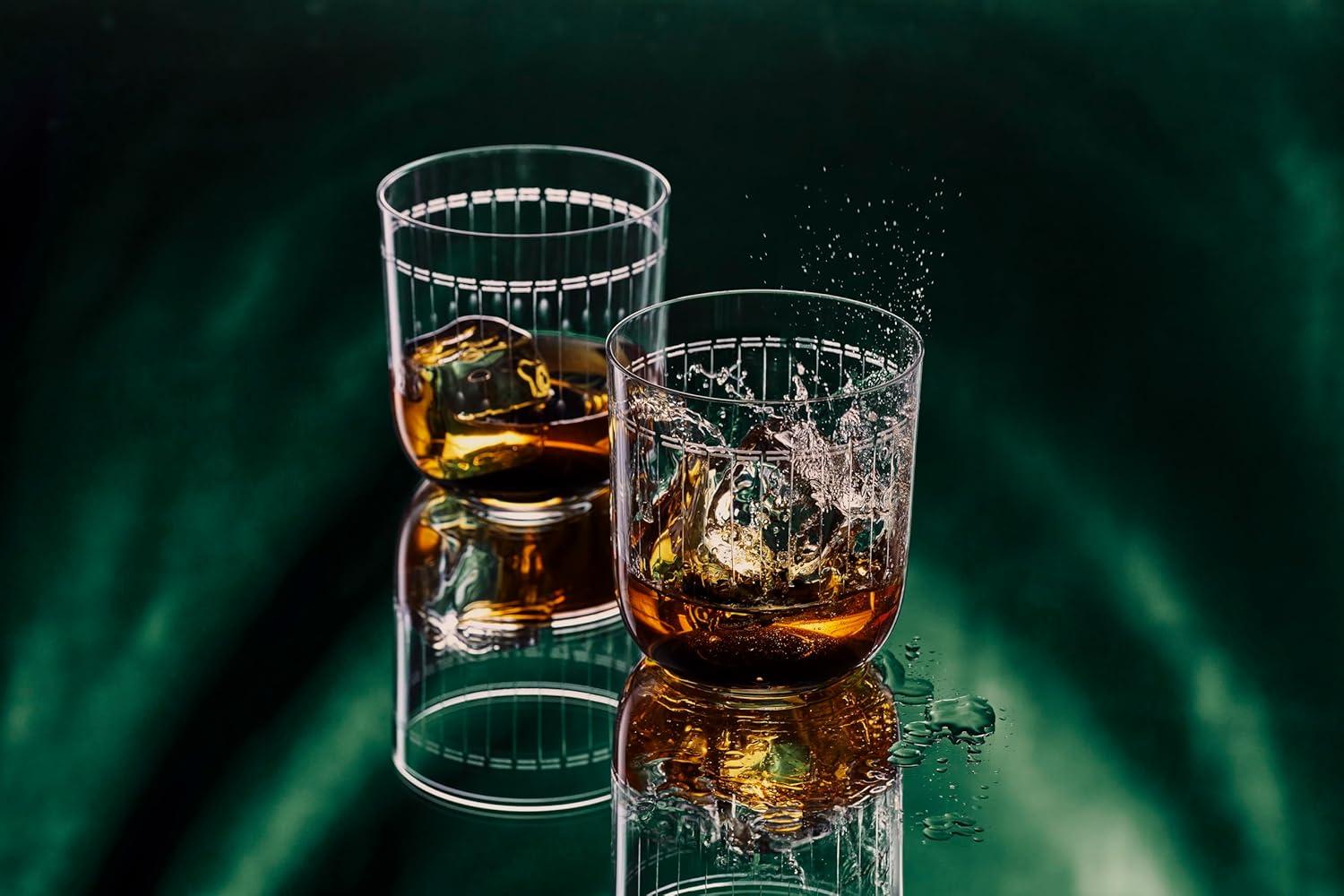 Zwiesel Glas Handmade Glamorous Crystal Glass, 11 Ounce Whiskey (Set of 2), Clear