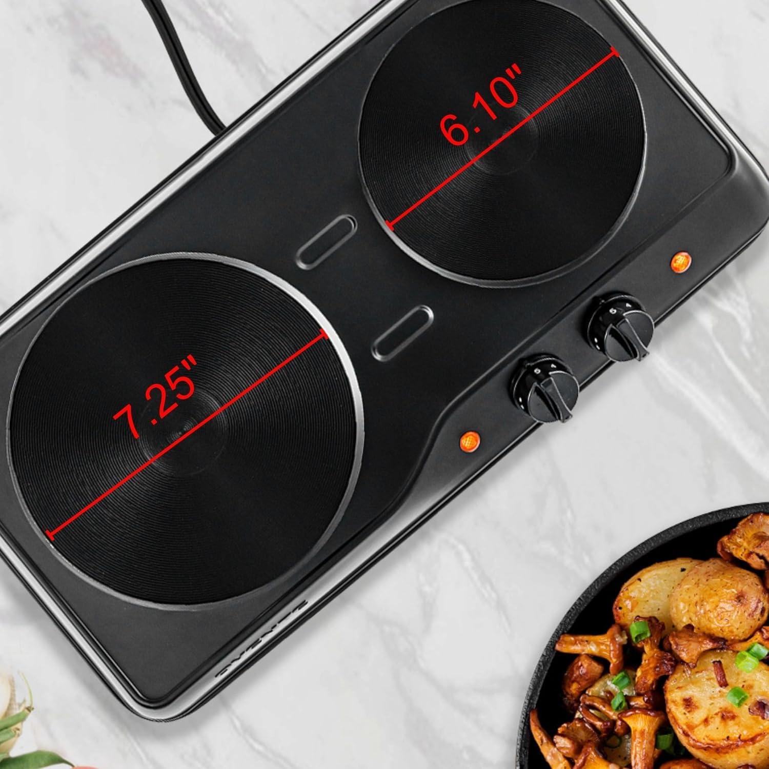 Ovente OVENTE Electric Double Cast Iron Burner