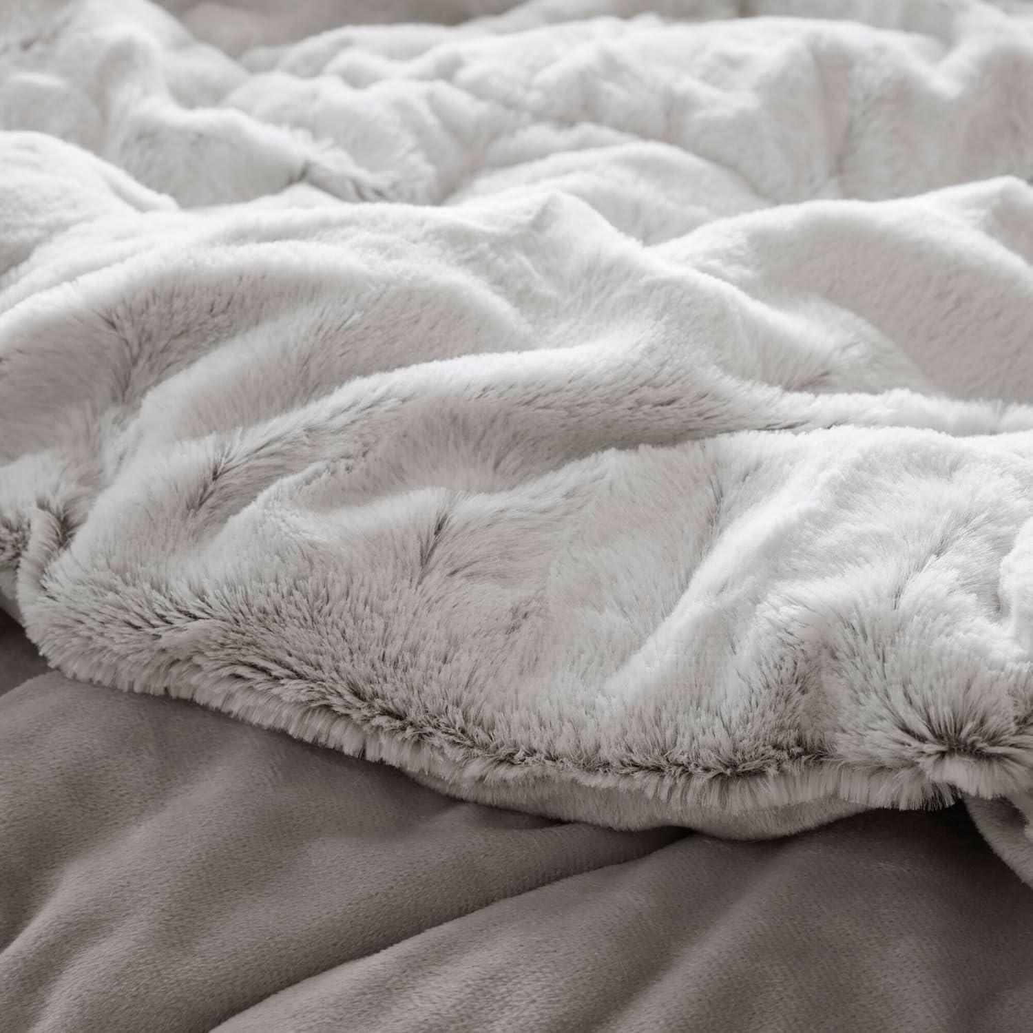 Madison Park Gia Back Print Long Fur Comforter Mini Set