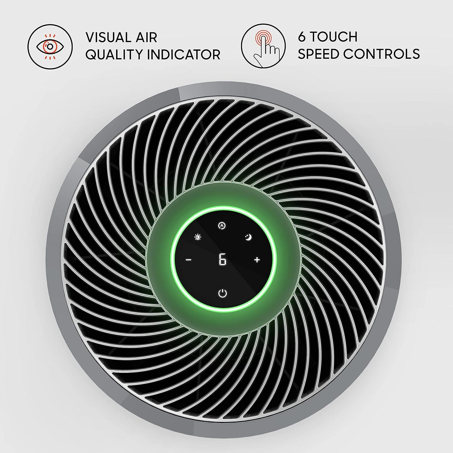 Sharper Image PURIFY 9 Whole Room Air Cleaner with True Hepa Filtraction