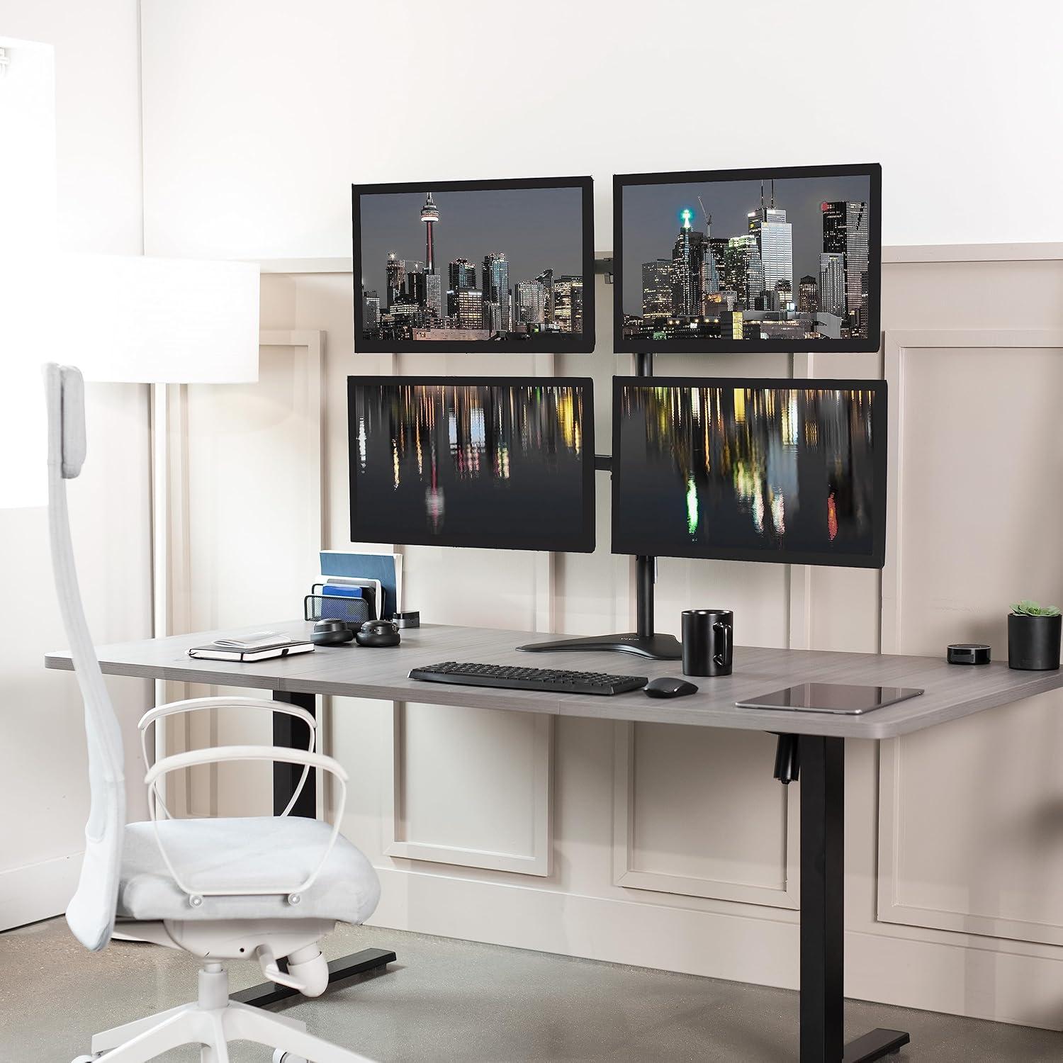 Vivo Quad Monitor Desk Stand