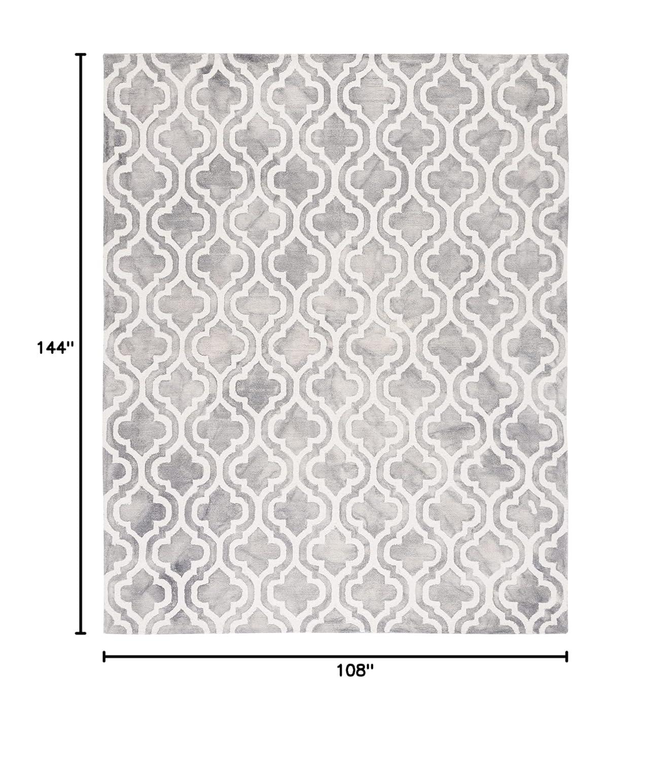 Dip Dye DDY537 Hand Tufted Indoor Area Rug - Grey/Ivory - 9'x12' - Safavieh