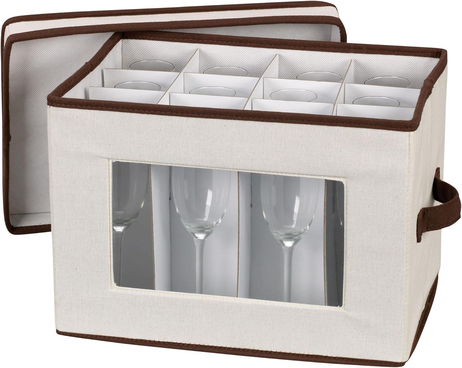 Champagne Flute Storage Box, 12 Sturdy Compartments