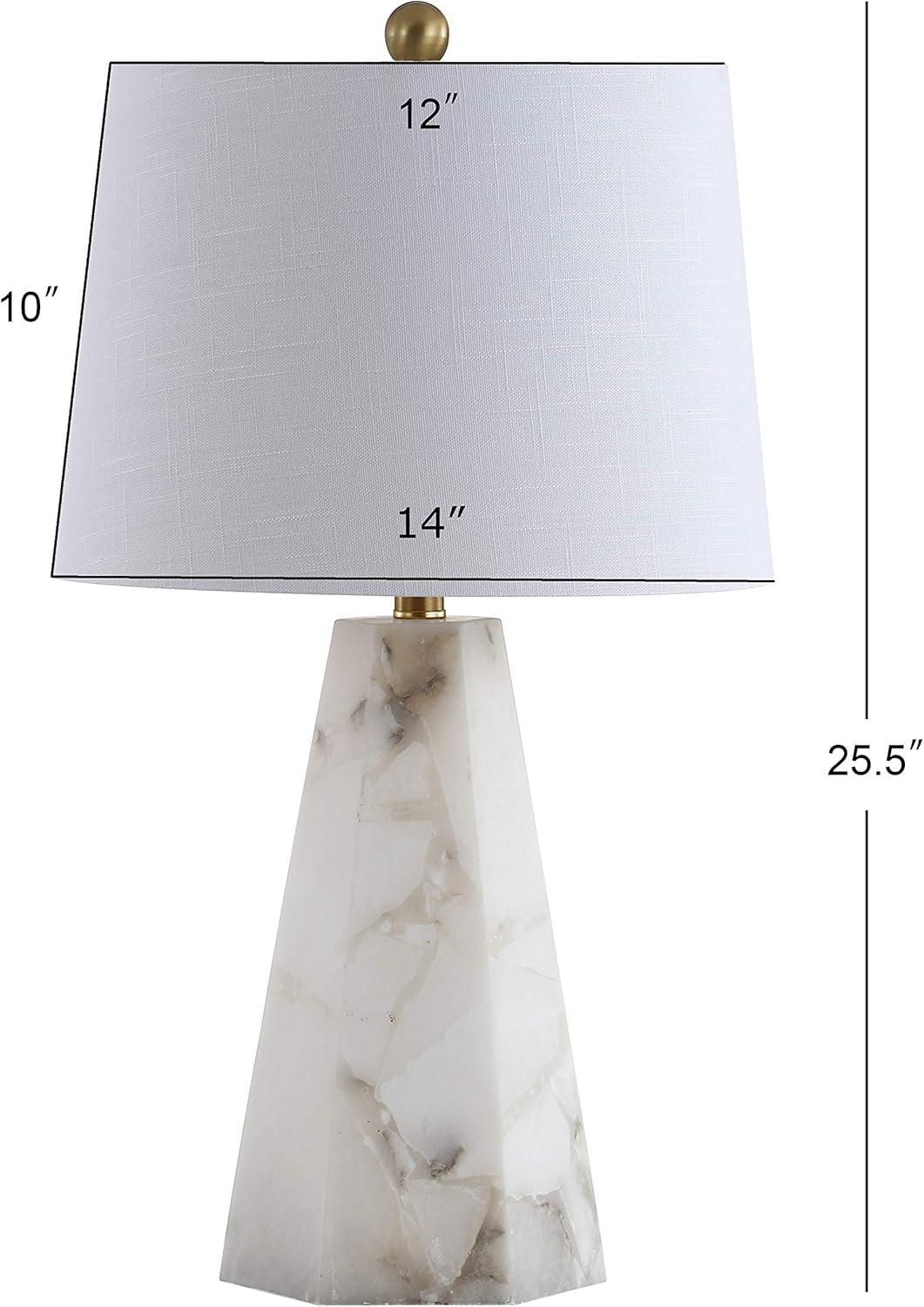 Xio 25.5" Alabaster LED Table Lamp, White