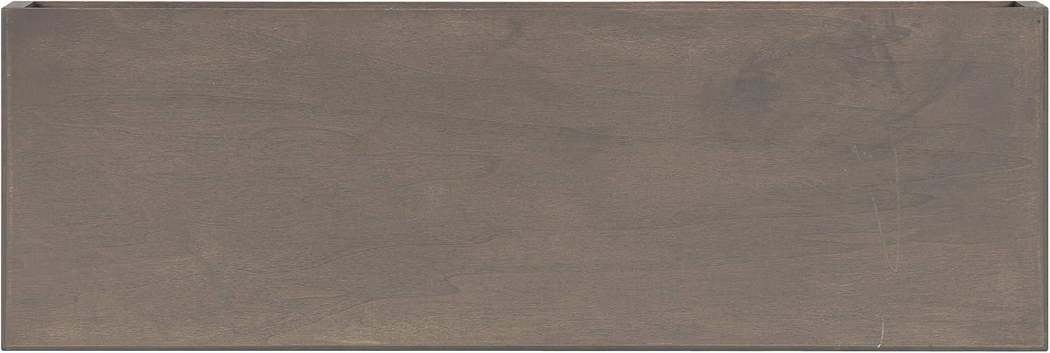 2pc 24" Havlock Wood Shelf Set Black - Kate & Laurel All Things Decor: Solid Wood, Easy Wall Mount