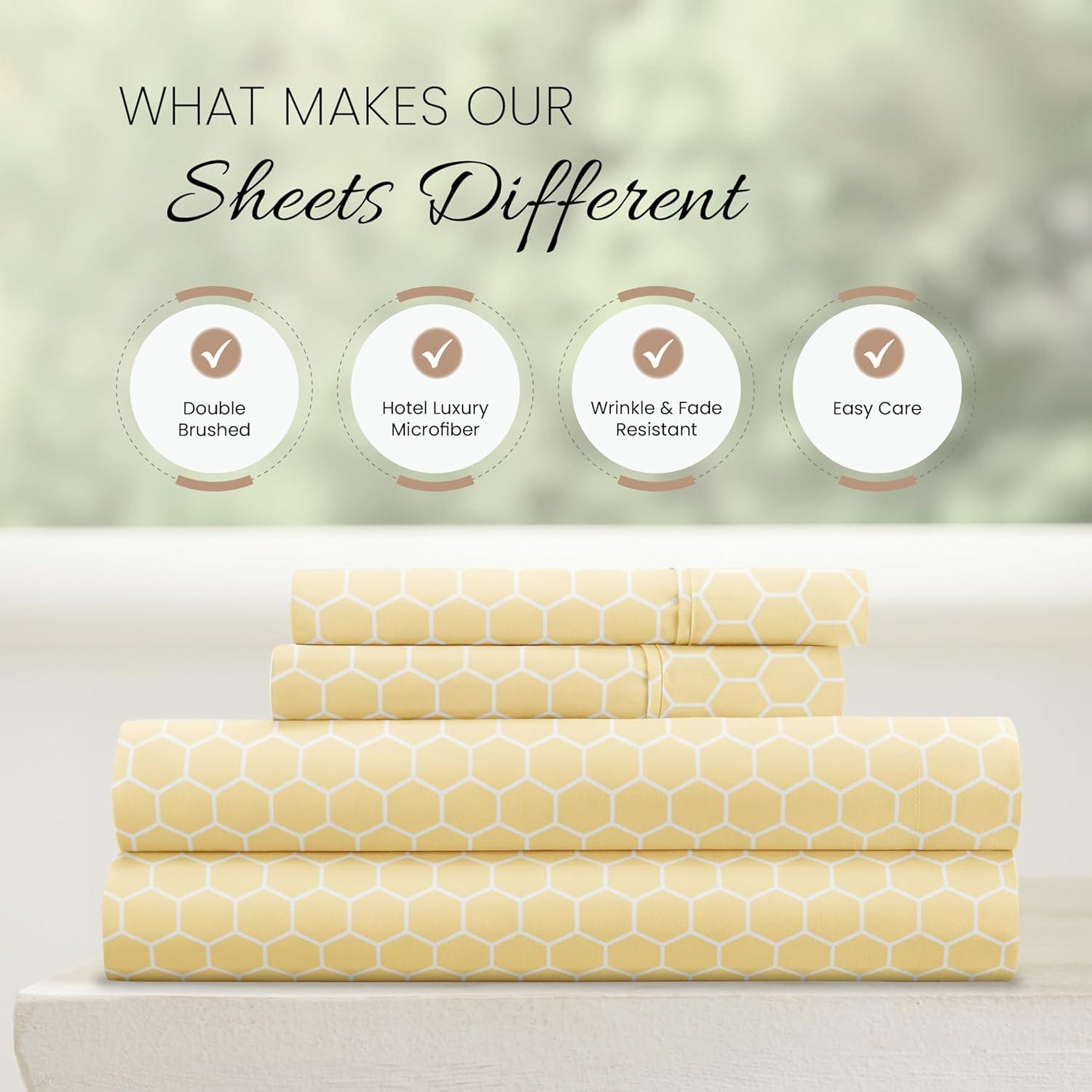 Simply Soft™ Honeycomb Pattern Microfiber Sheet Set