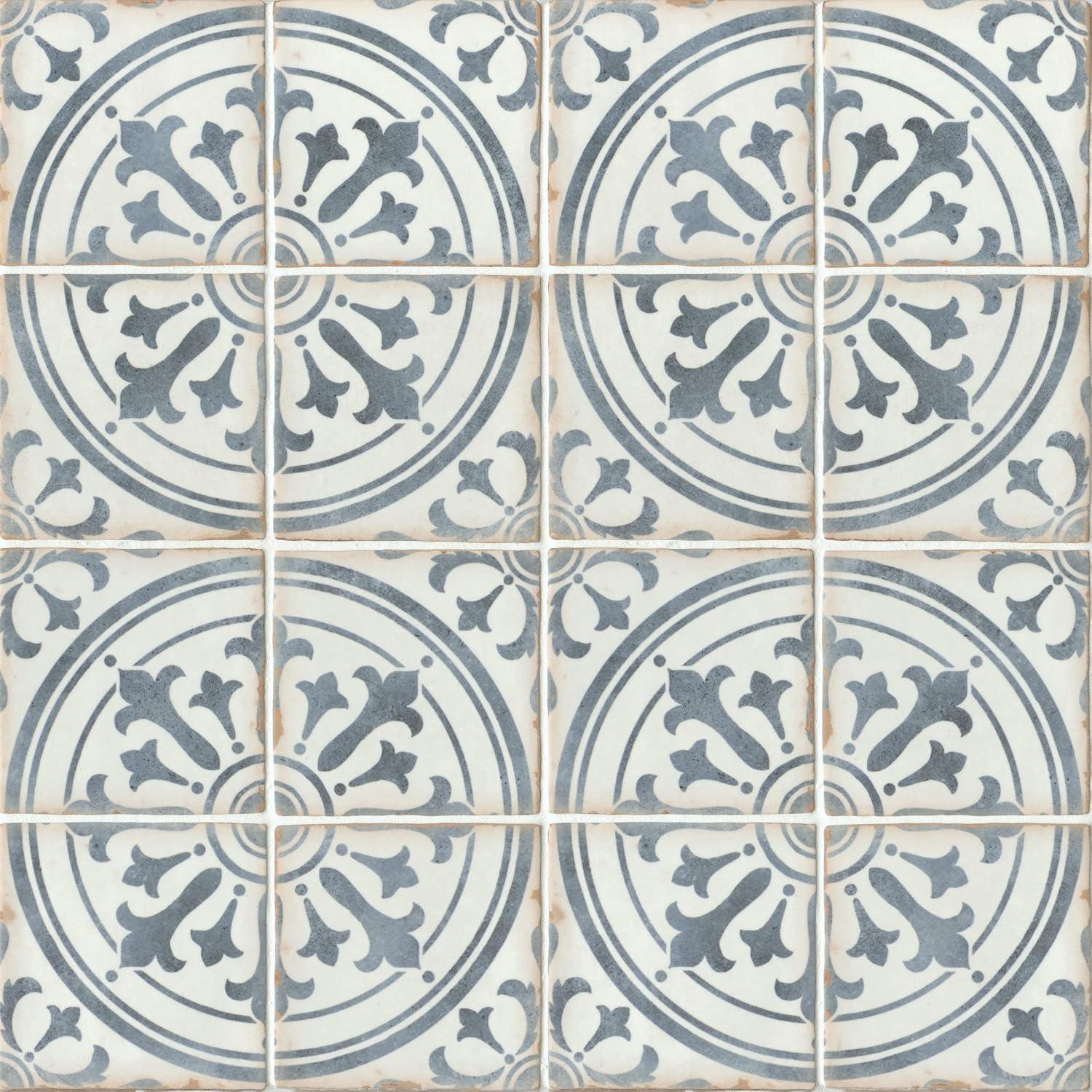 Casablanca 5" x 5" Ceramic Patterned Floor Use Tile