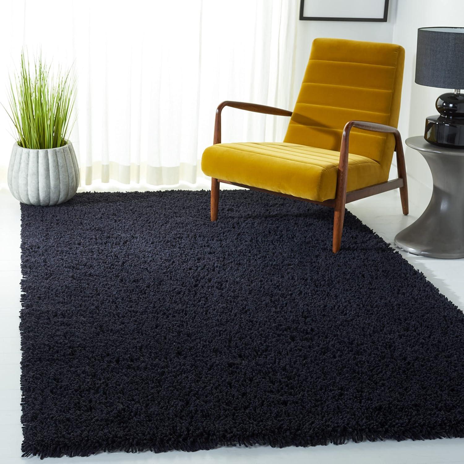 Sheep Shag SSG212 Hand Woven Area Rug - Aqua - 4'x6' - Safavieh.