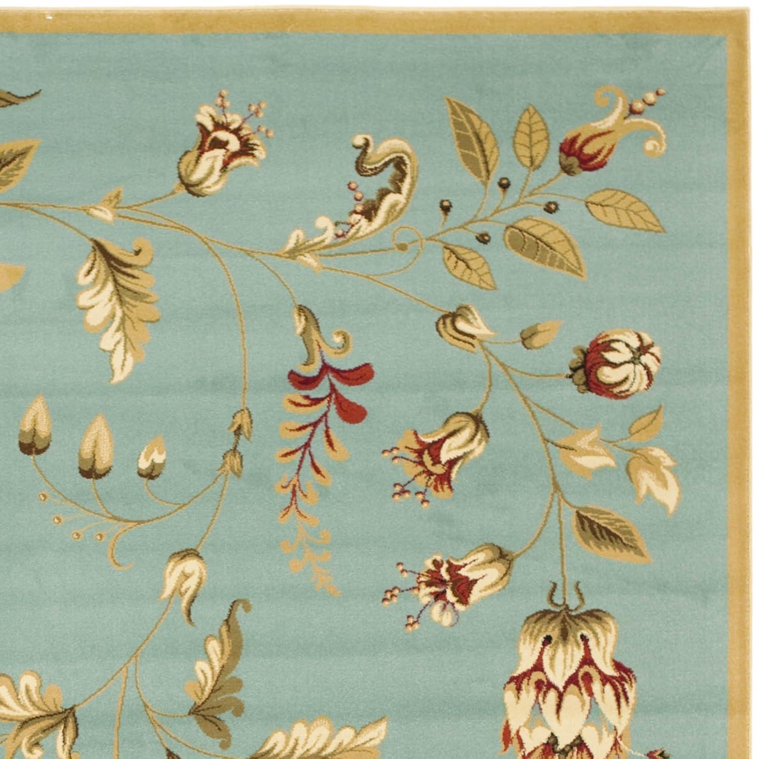 Lyndhurst LNH552 Power Loomed Area Rug - Blue/Multi - 8'9"x12' - Safavieh