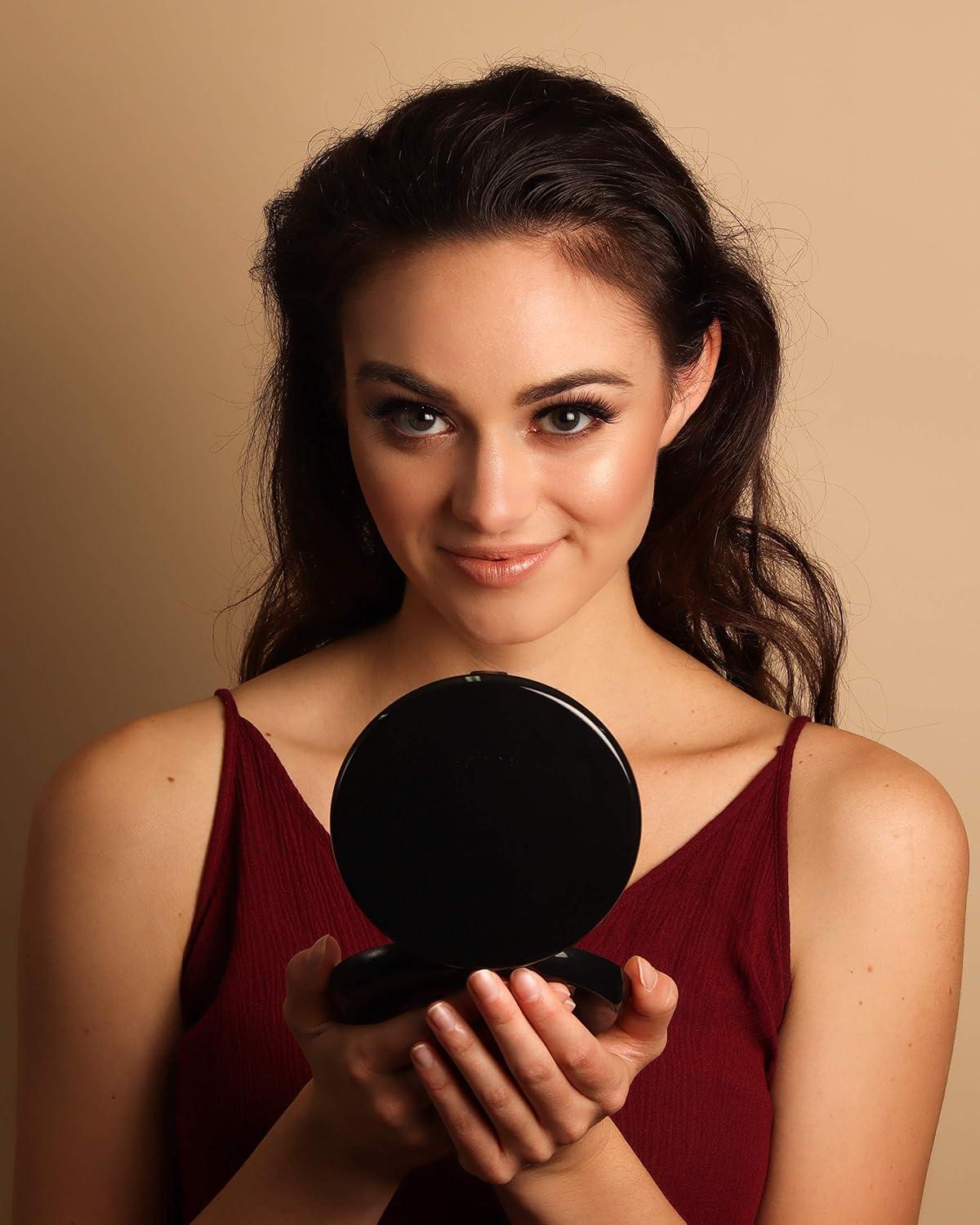 Fancii Modern Lighted Magnifying Compact Mirror