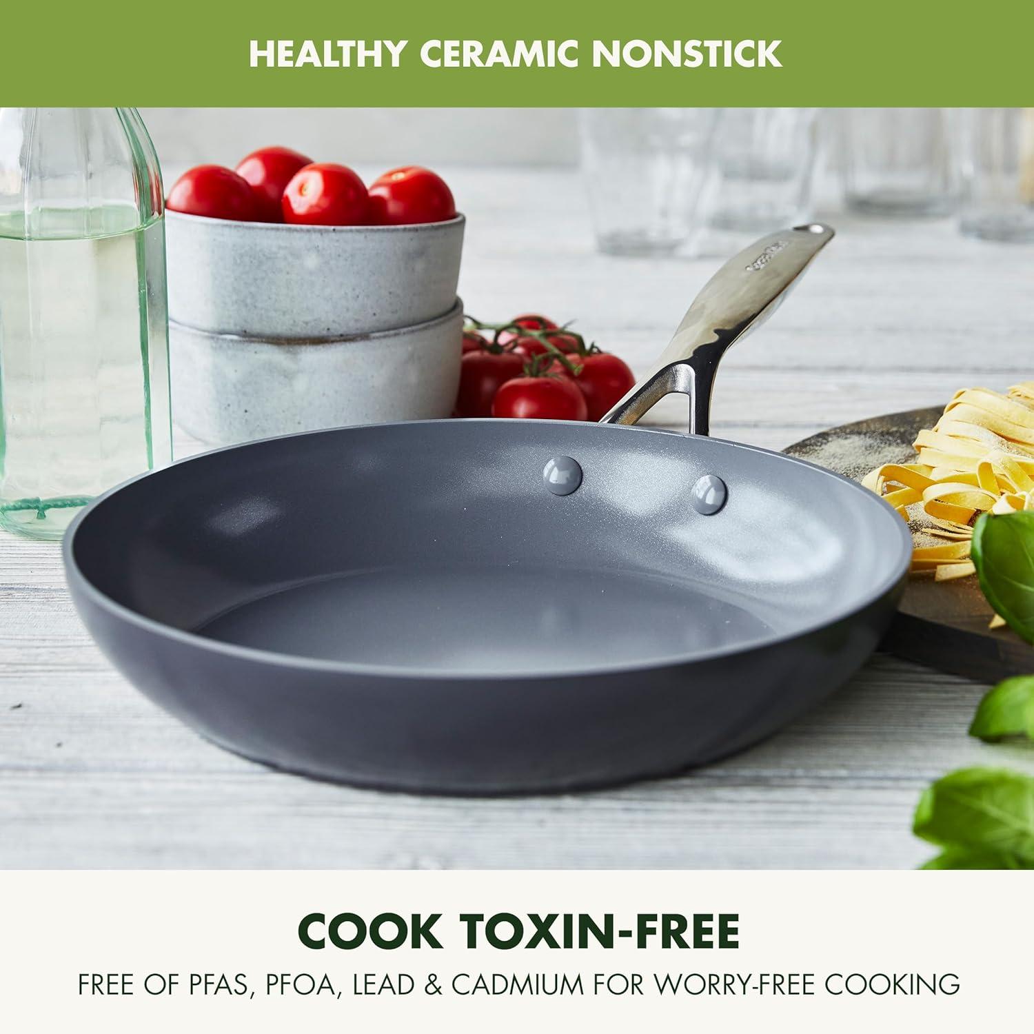 GreenPan Valencia Pro Healthy Ceramic Nonstick Hard-Anodized Aluminum Frying Pan