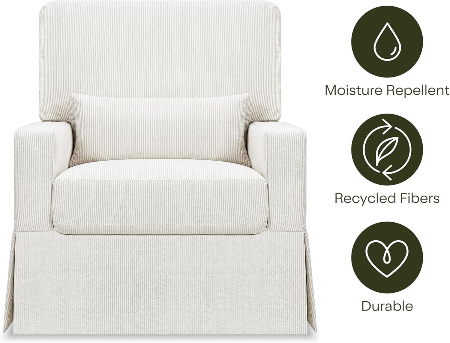 Crawford Upholstered Swivel Glider