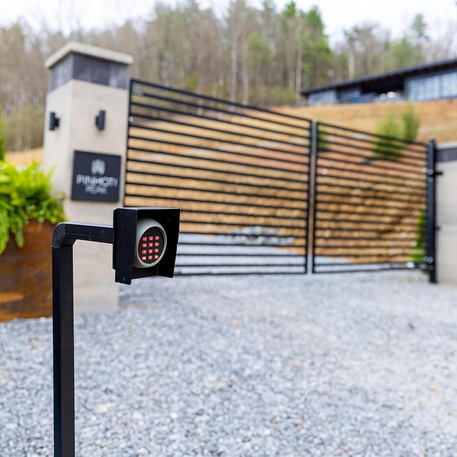 ALEKO 60.8'' H x 3.9'' W Black Metal Fencing Kits