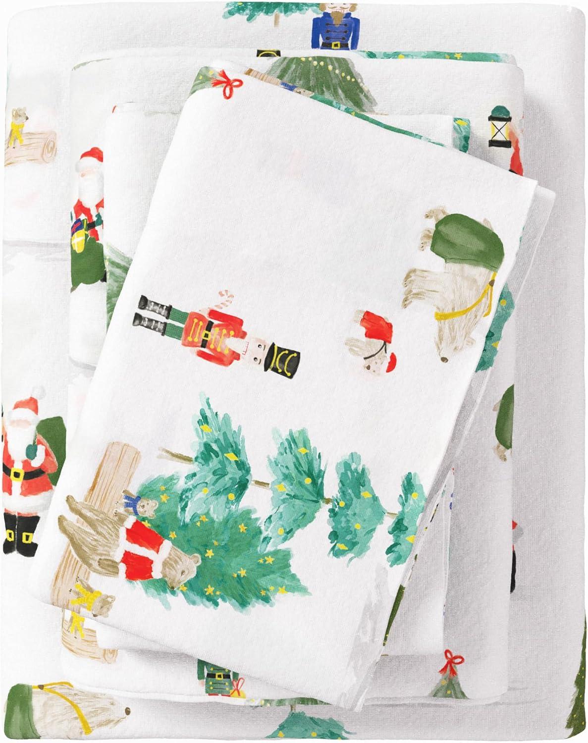 100% Cotton Christmas Flannel Sheets - Great Bay Home