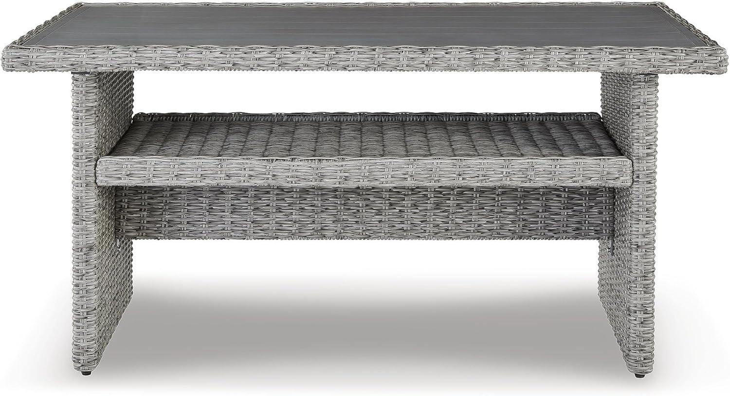 Signature Design by Ashley Casual Naples Beach Outdoor Multi-use Table Light Gray