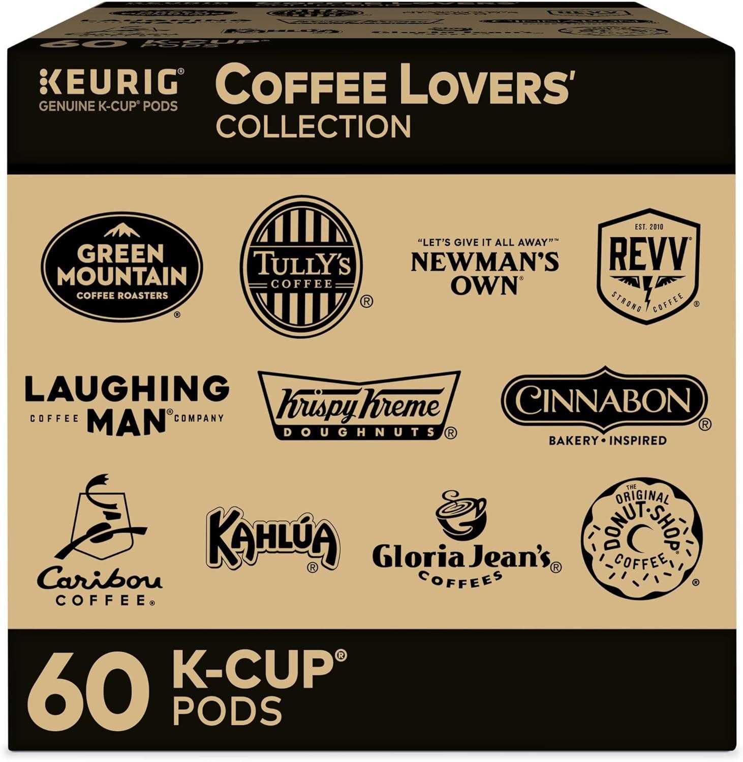Keurig Coffee Lovers Collection .. .. Variety Pack, Single-Serve .. Coffee .. K-Cup Pods .. Sampler, 60 .. Count ..