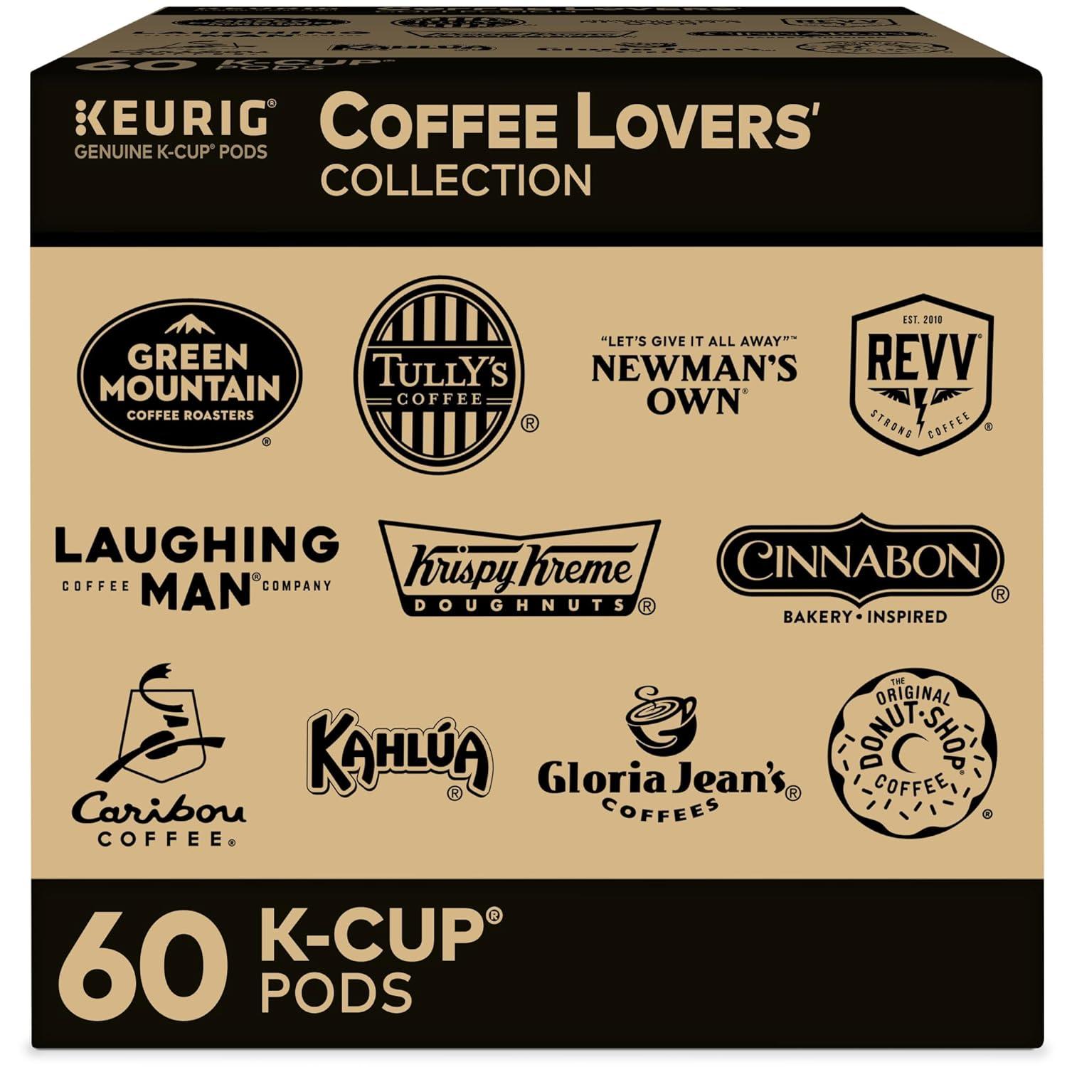 Keurig Coffee Lovers Collection .. .. Variety Pack, Single-Serve .. Coffee .. K-Cup Pods .. Sampler, 60 .. Count ..