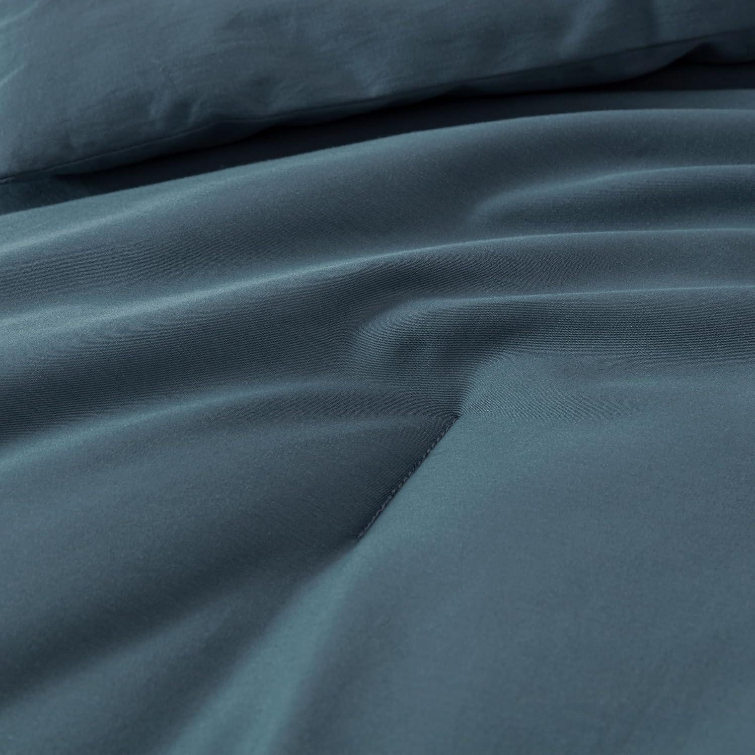 Chezmoi Collection Solid Terracotta Cotton Comforter Set King Size, 3-Piece Luxury Soft Breathable Smooth Cooling 250TC Cotton Twill Lightweight Bedding Comforter for All Season