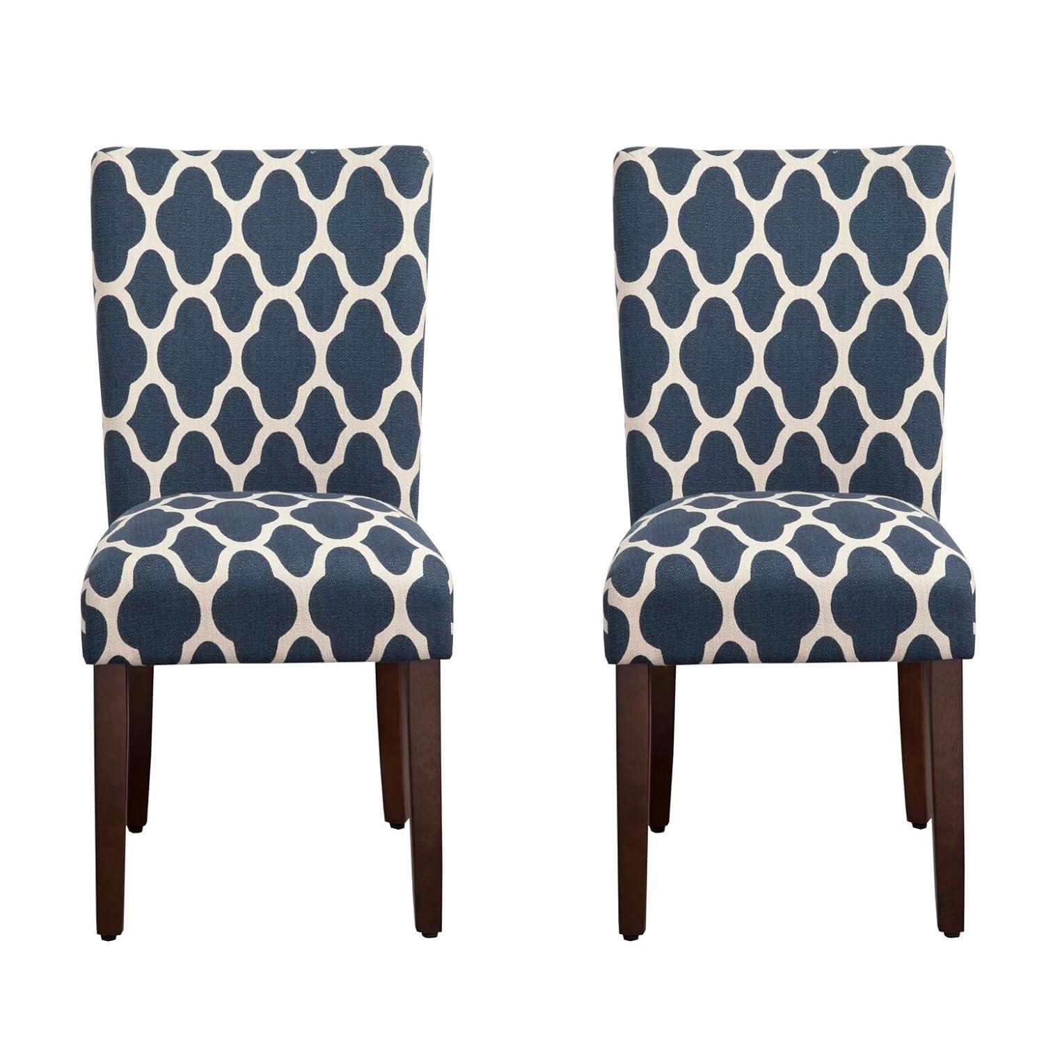 HomePop Parsons Dining Chairs (Set of 2), Quatrefoil
