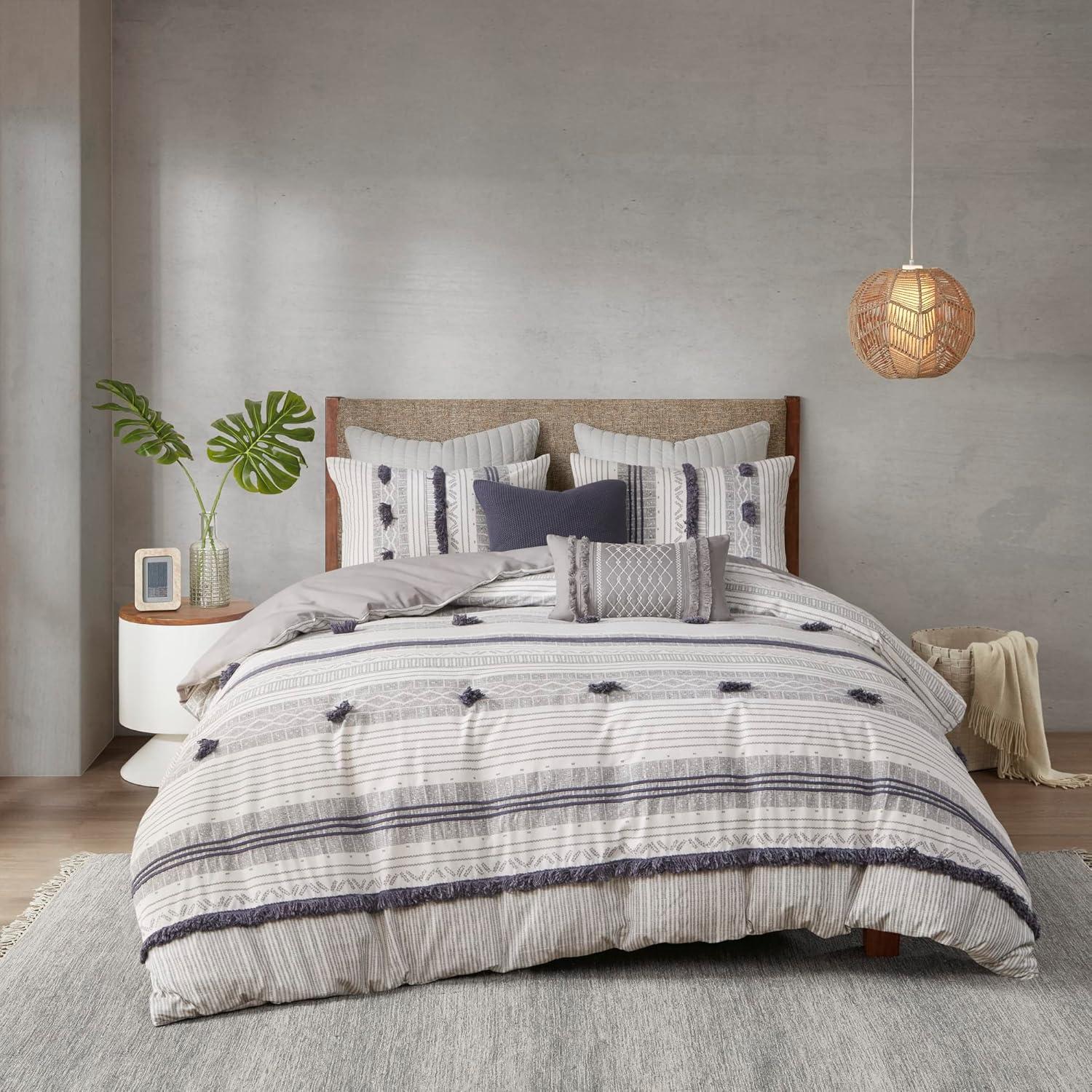 Ink+Ivy 3pc Cody Cotton Duvet Cover Set