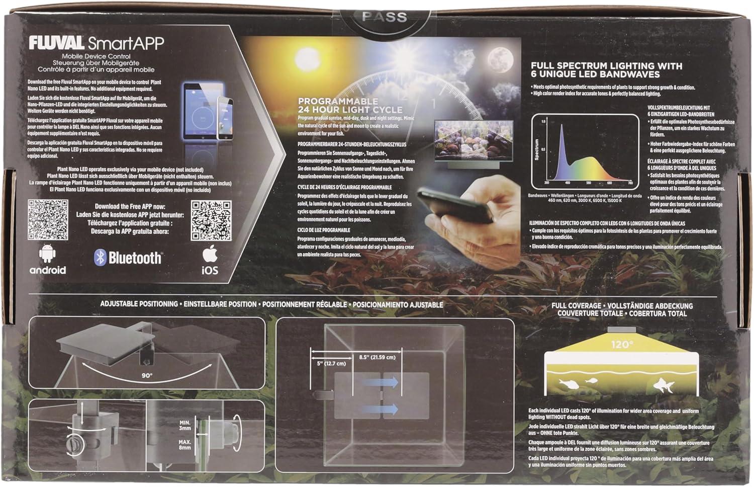 Fluval Plant Bluetooth Nano LED Aquarium Light (15 Watt)