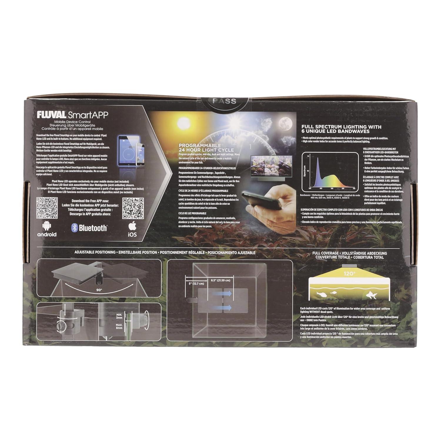 Fluval Plant Bluetooth Nano LED Aquarium Light (15 Watt)