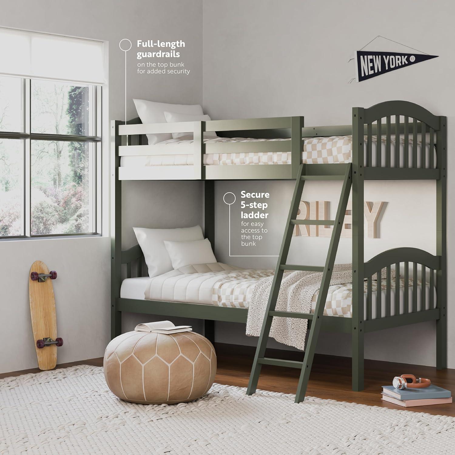 Long Horn Twin Over Twin Solid Wood Standard Bunk Bed by Storkcraft