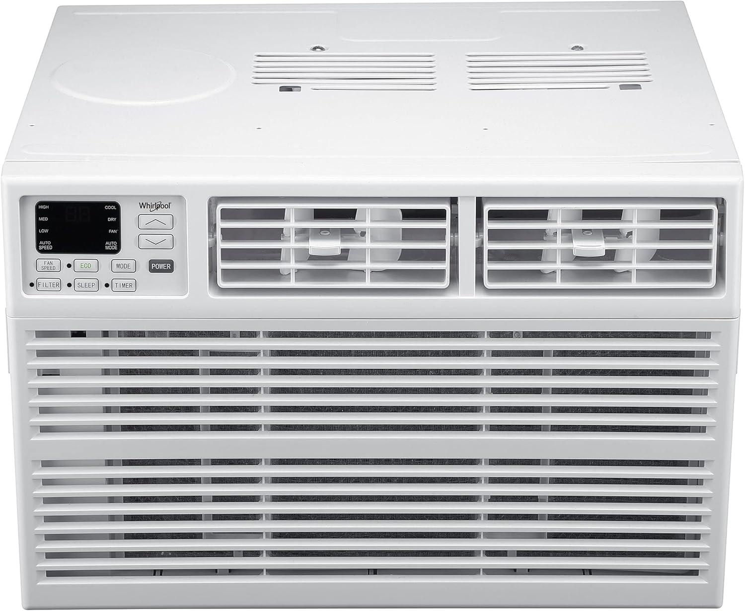 Whirlpool 18,000 BTU 230V Window-Mounted Air Conditioner with Remote Control