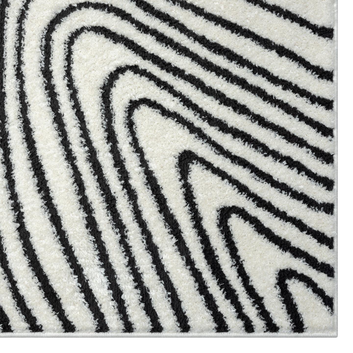 Luxe Weavers Floral Palm Leaf Cream 5x7 Area Rug
