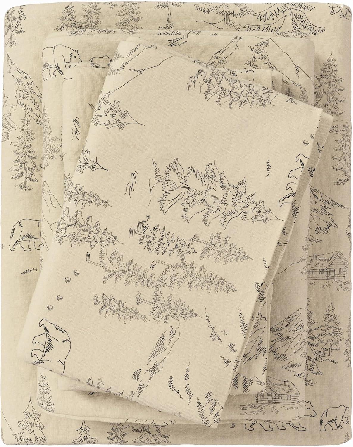 100% Cotton Cozy Solid Flannel Sheet Set