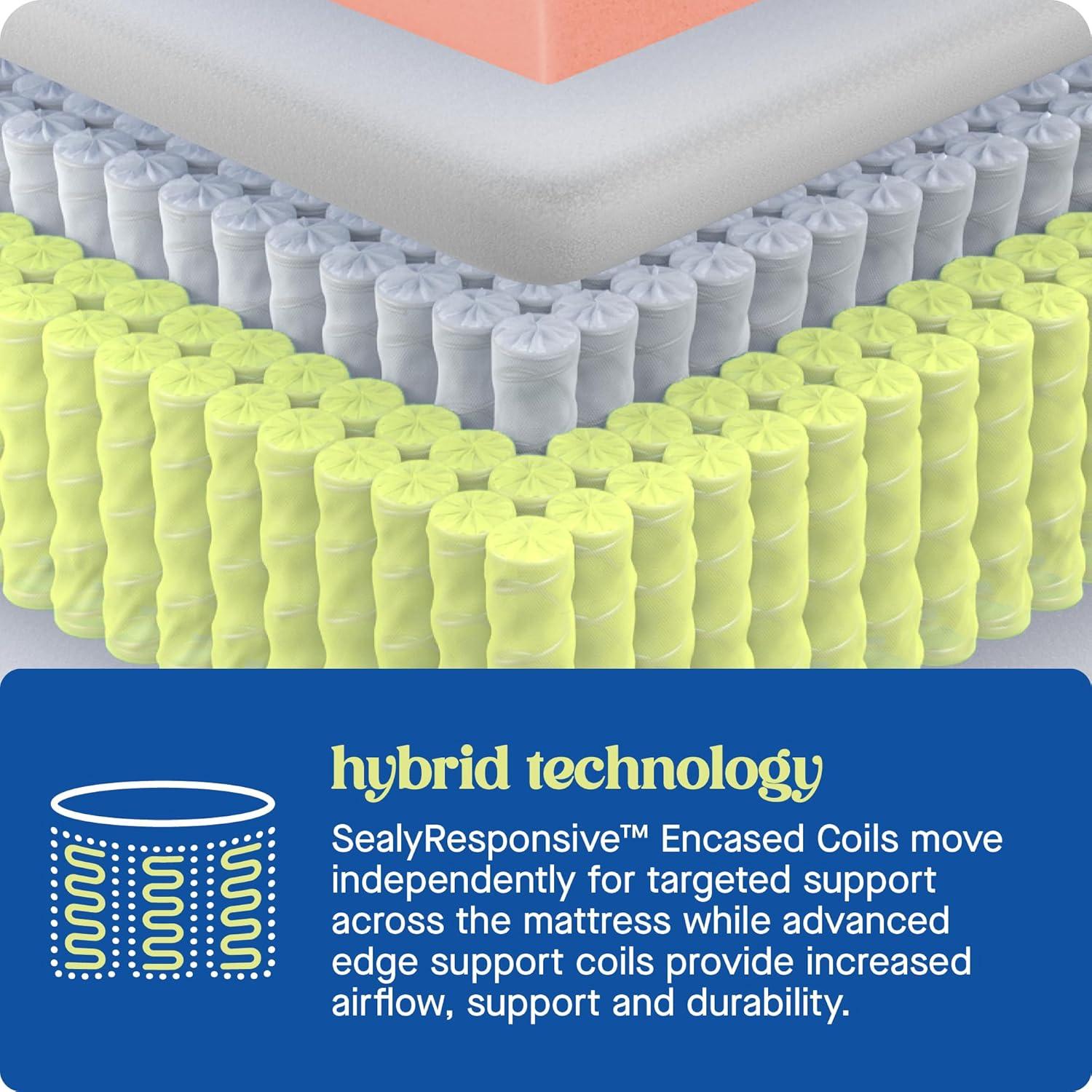 Sealy Sealy Dreamlife 14” Plush Hybrid Mattress-in-a-Box