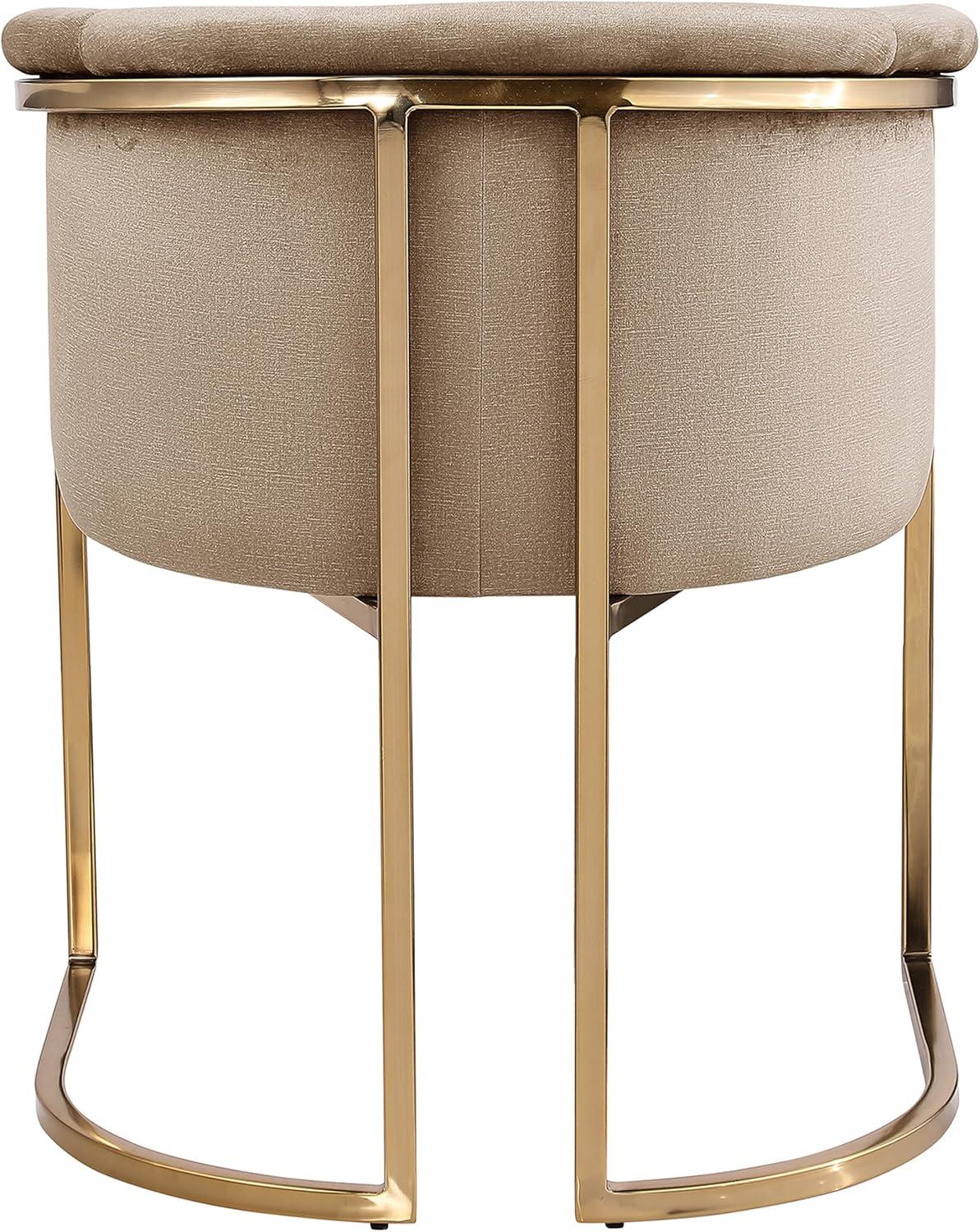 Meridian Furniture Tierra Beige Velvet Dining Chair