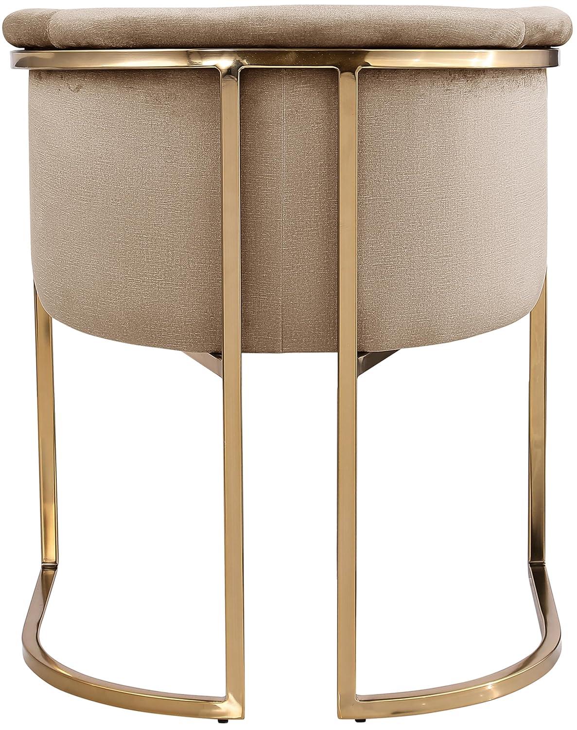 Meridian Furniture Tierra Beige Velvet Dining Chair
