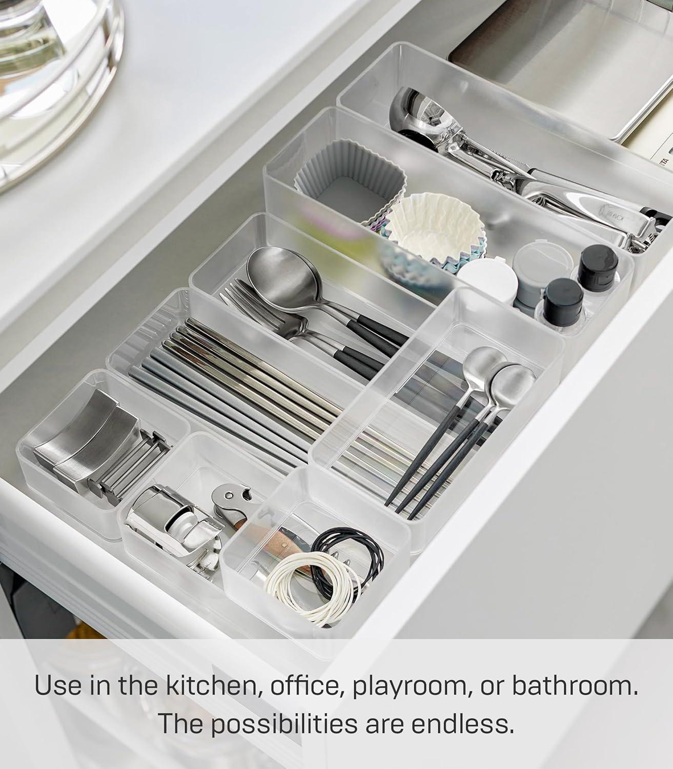 Yamazaki Home Yamazaki Home Stackable Organizers [Set Of 2] - Four Sizes, Deep