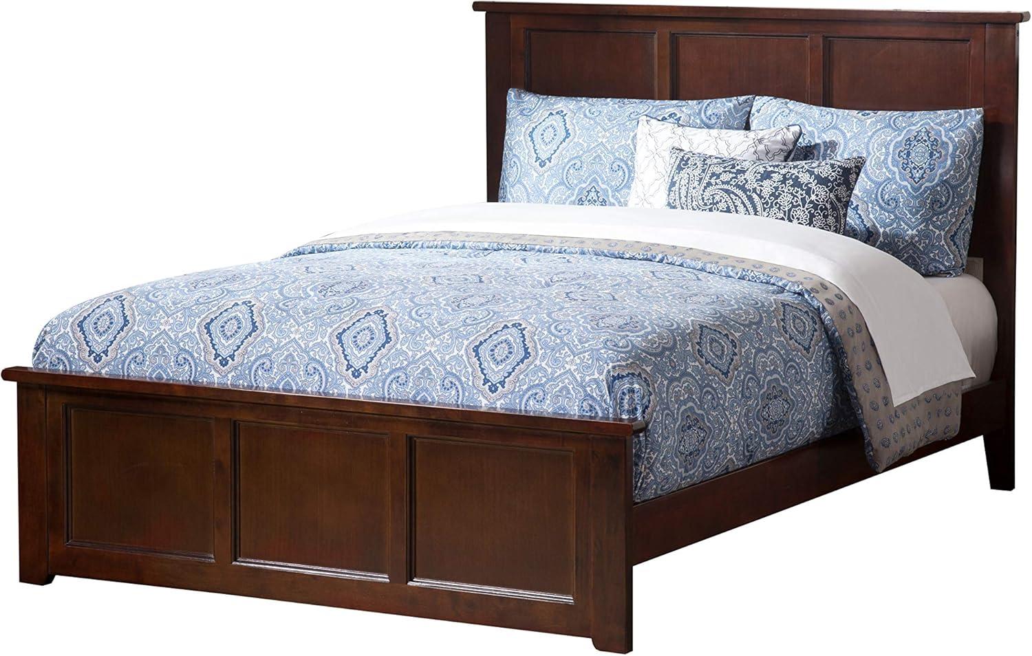 Madison Solid Wood Low Profile Platform Bed with Matching Footboard