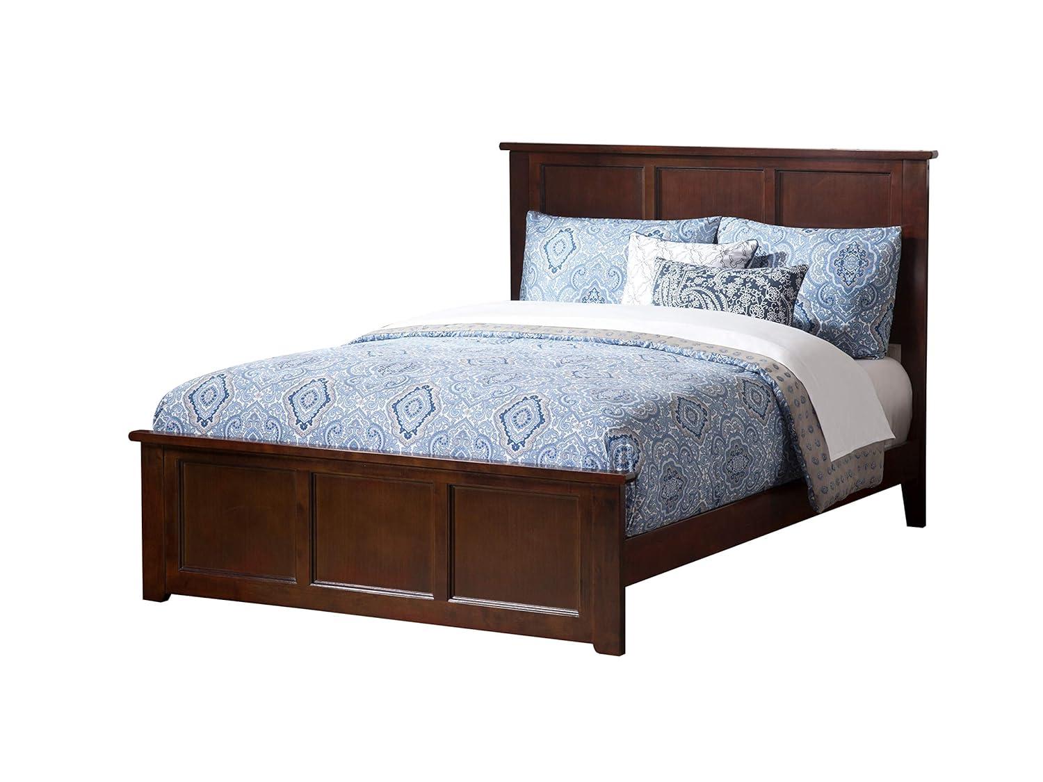 Madison Solid Wood Low Profile Platform Bed with Matching Footboard