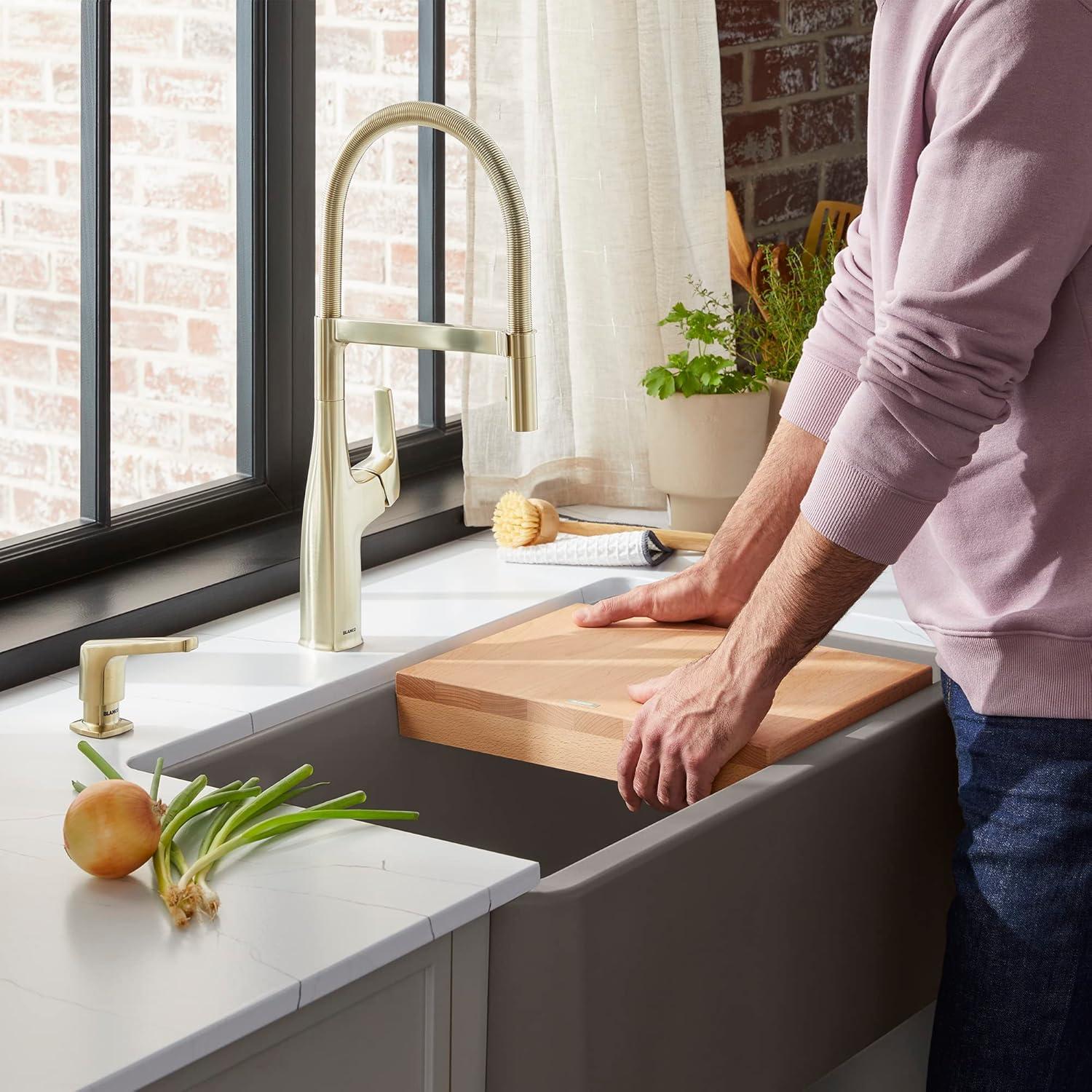 Blanco Beechwood Cutting Board for Ikon & Vintera Farmhouse Sinks