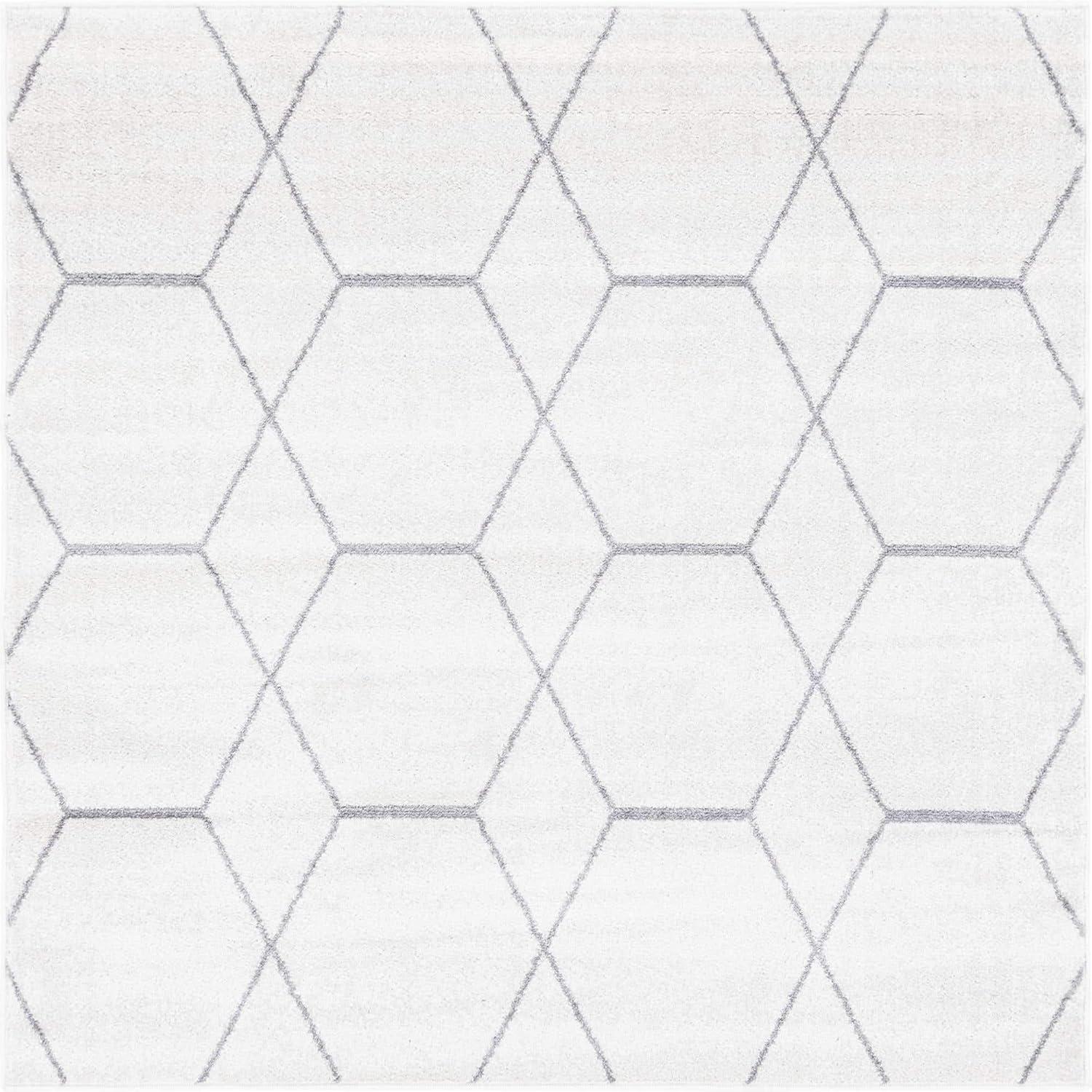 Unique Loom Trellis Frieze Geometric Trellis Indoor Woven Area Rug