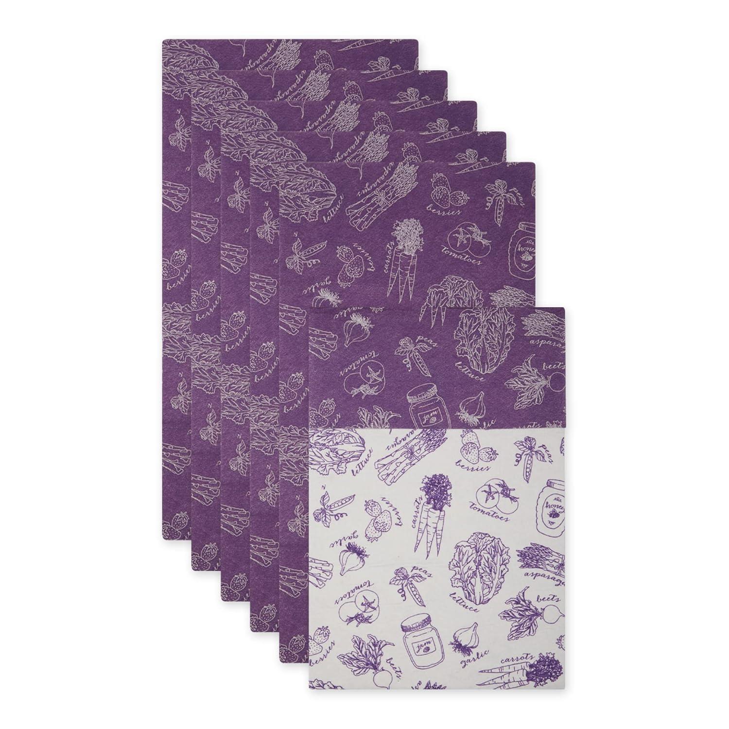 Design Imports Artichoke Market Print Liner (Set of 6)