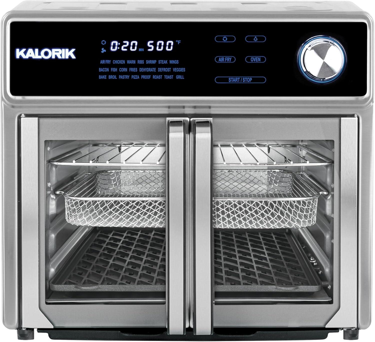 Kalorik Maxx® 26 Qt Digital Air Fryer Oven Grill, Stainless Steel