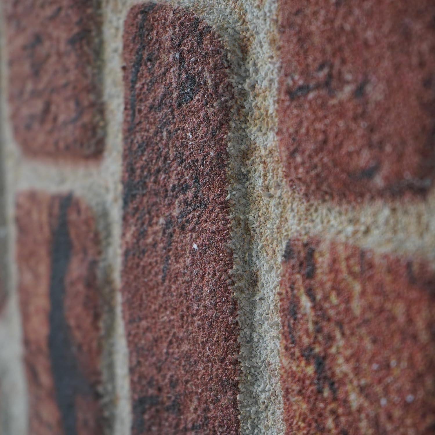 UPP Ultimate Premium Products 3D Brick Effect Wall Panels - Lightweight Styrofoam - Set of 9 Large Panels (20"x40") Covers 48 sq ft - Apply with Wall Adhesive - DIY Home Wall Cladding