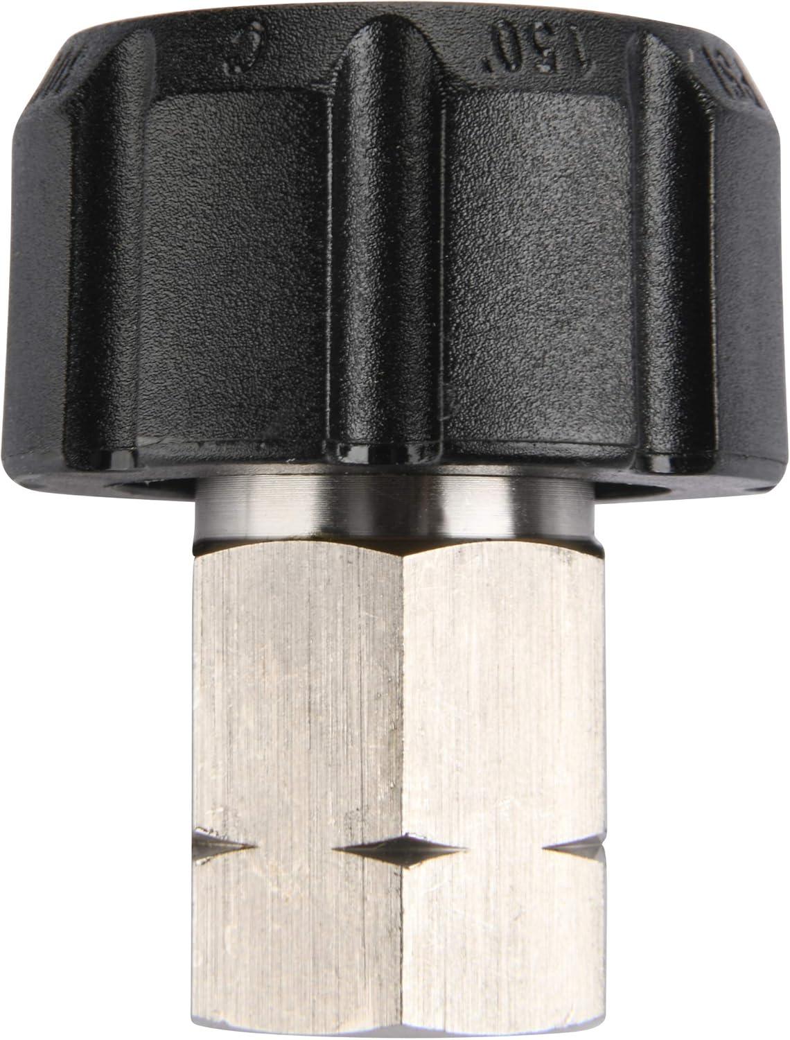 Tool Daily Pressure Washer Adapter, Female Metric M22 to 1/4 Inch Female NPT Fitting, 5000 Psi