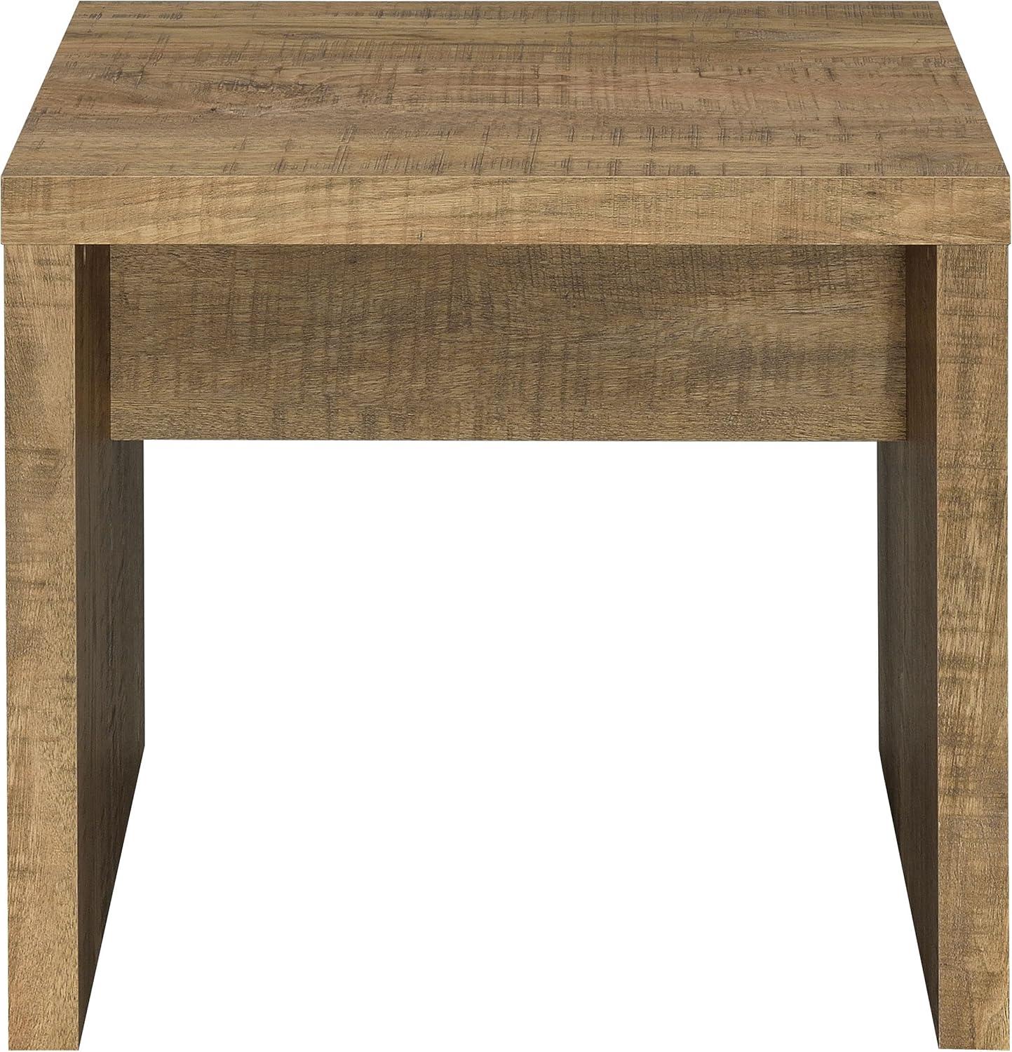 Coaster Lynette Farmhouse Square Wood End Table Mango